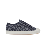 Fendi Domino Denim Low Top Sneakers Blue