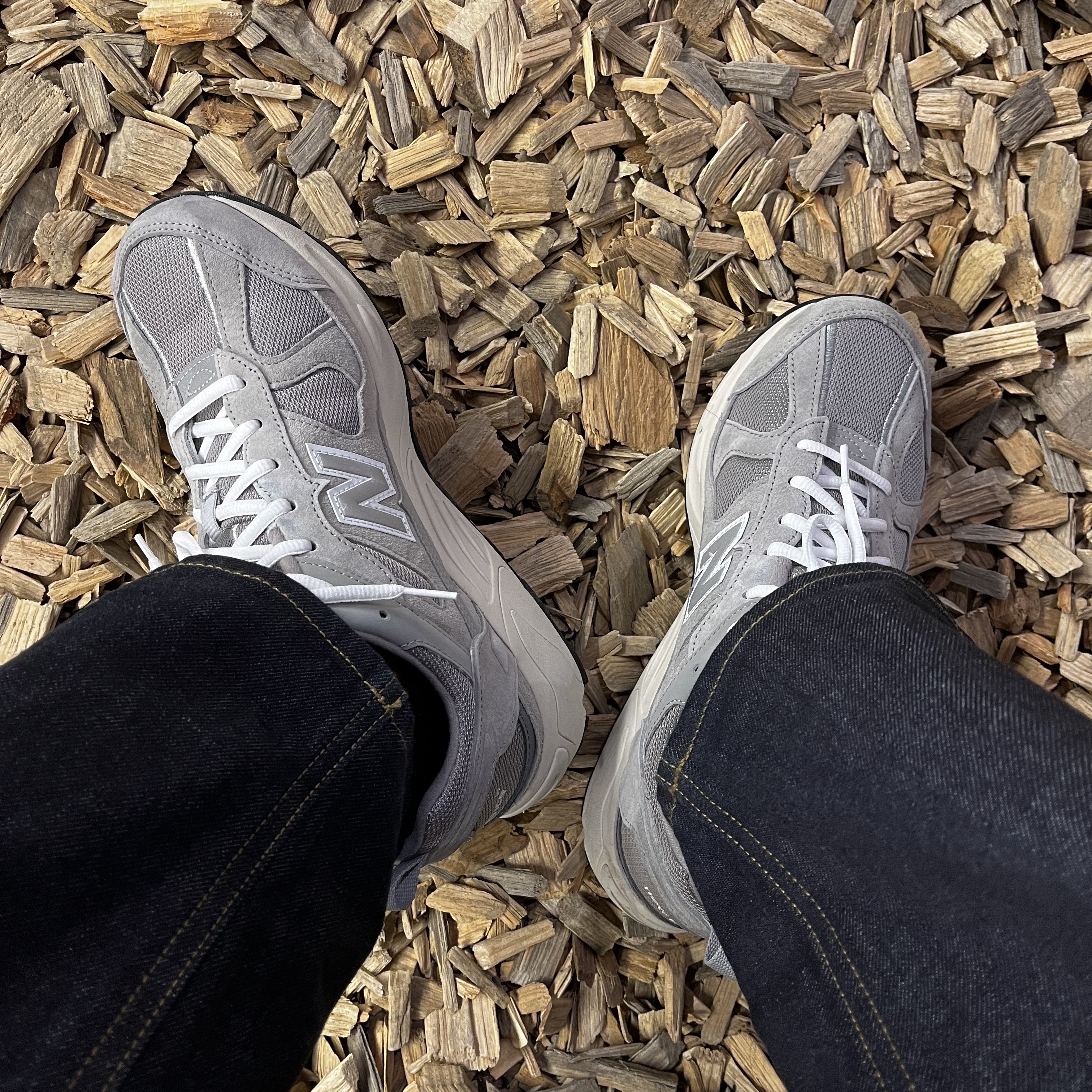 New Balance 878 Gray 착용 스타일