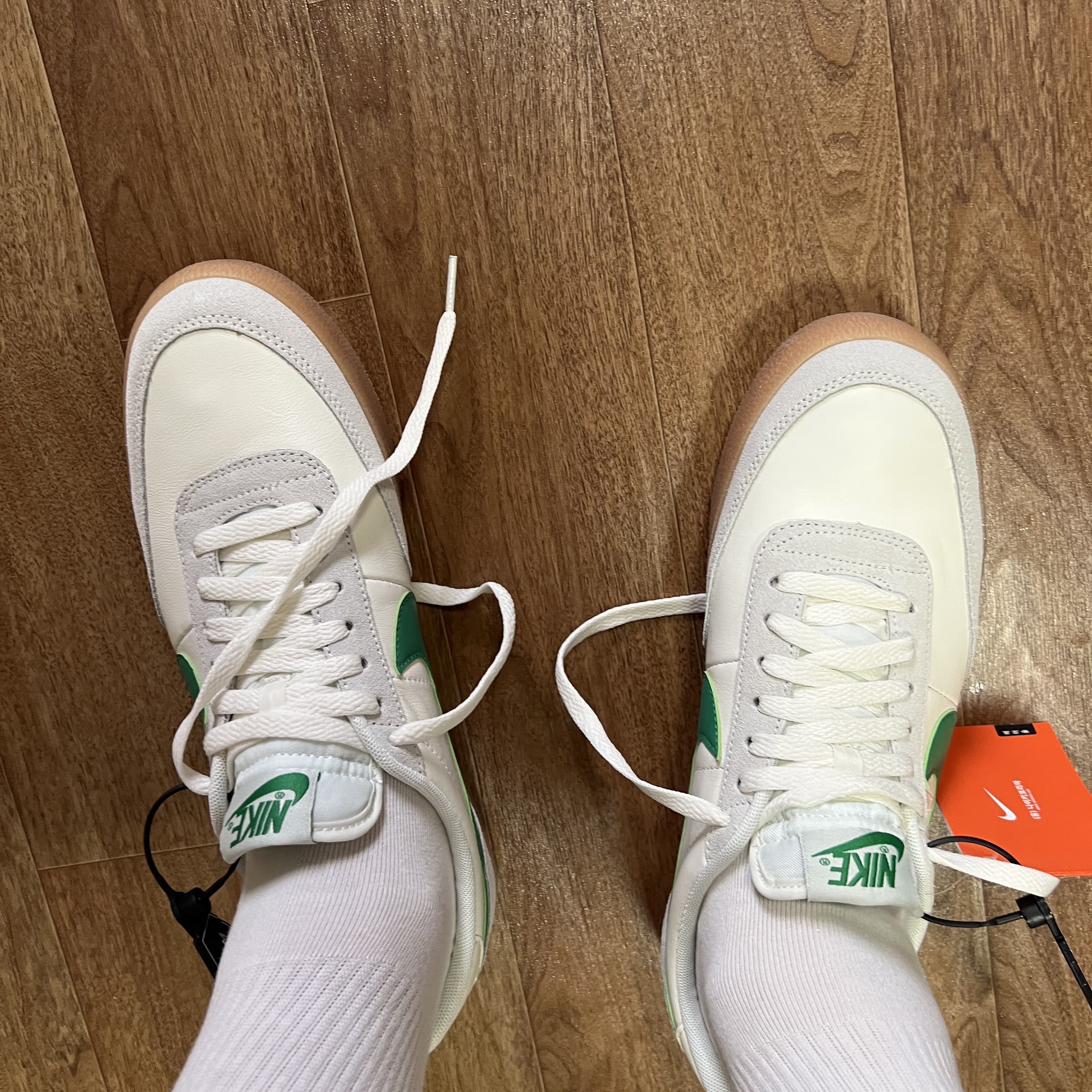 Nike x J.Crew Killshot 2 Lucid Green 착용 스타일