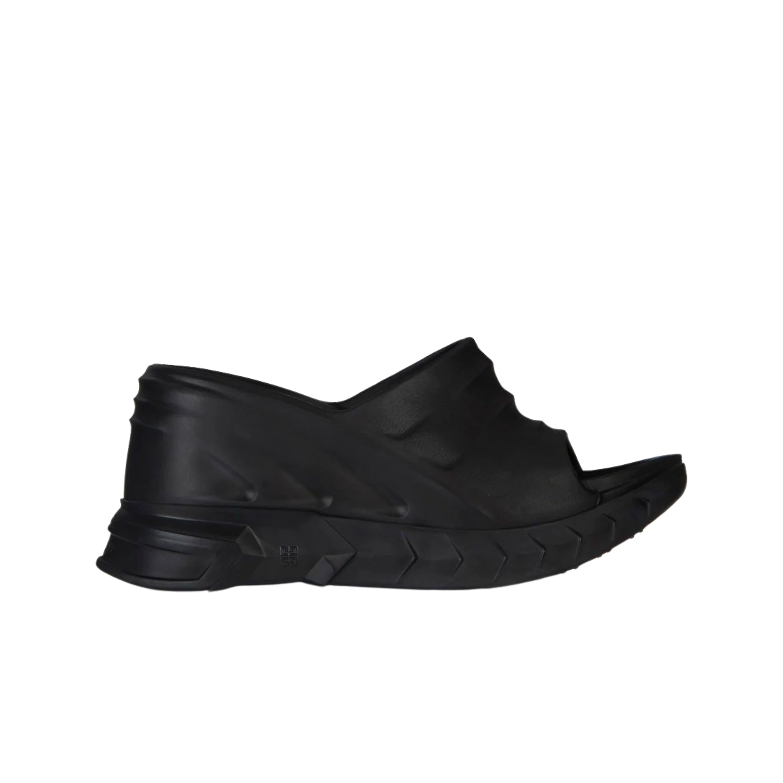 (W) 지방시 마쉬멜로우 웨지 러버 샌들 블랙