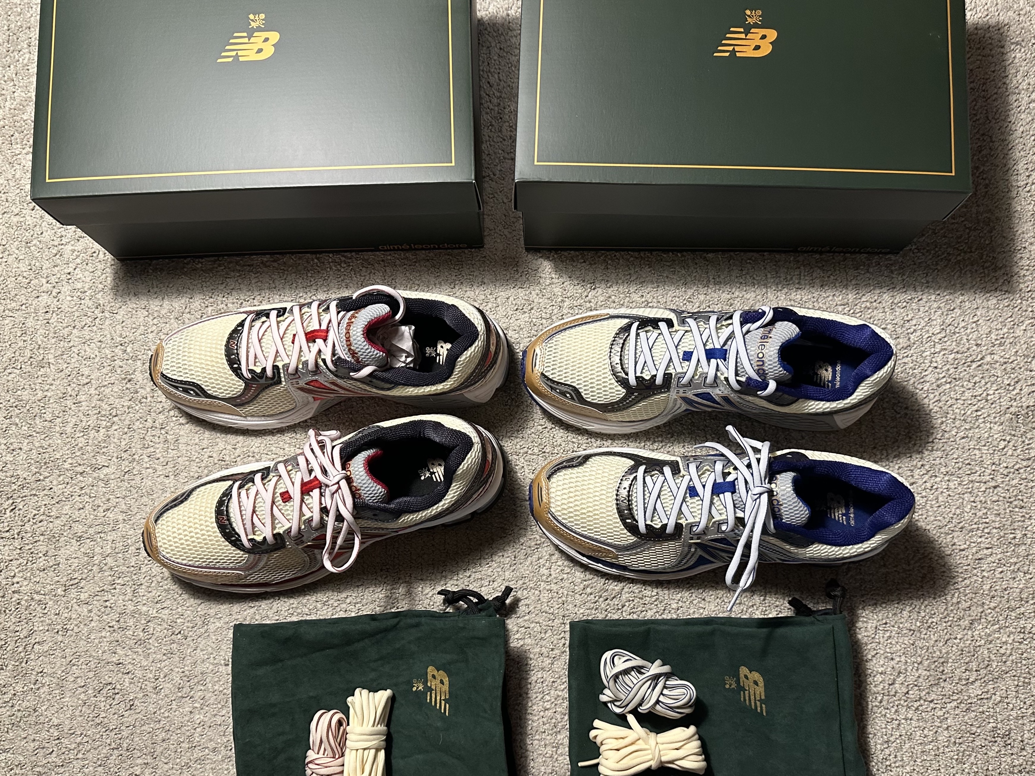 New Balance x Aime Leon Dore 860v2 Blue, New Balance x Aime Leon Dore 860v2 Red 착용 스타일 - 2