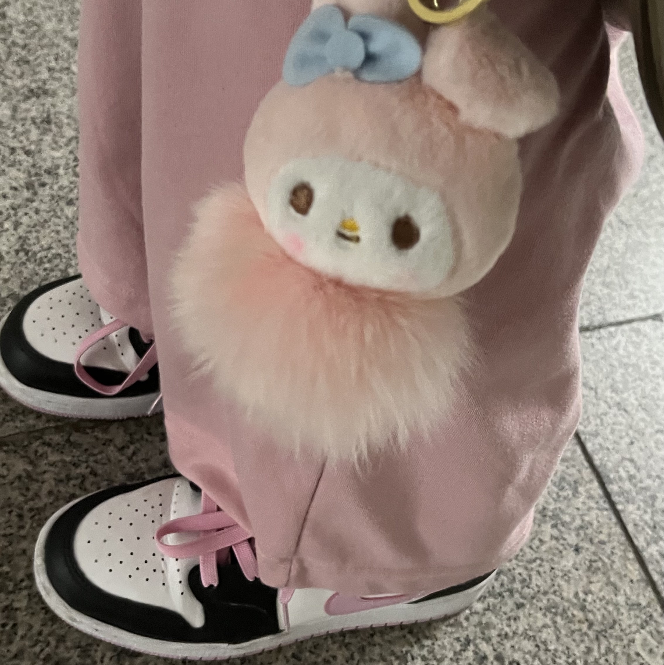 (GS) Jordan 1 Mid Light Arctic Pink 착용 스타일