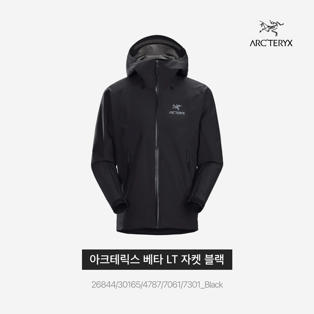 Adidas Samba OG Cloud White, Arc'teryx Beta LT Jacket Black 착용 스타일 - 5