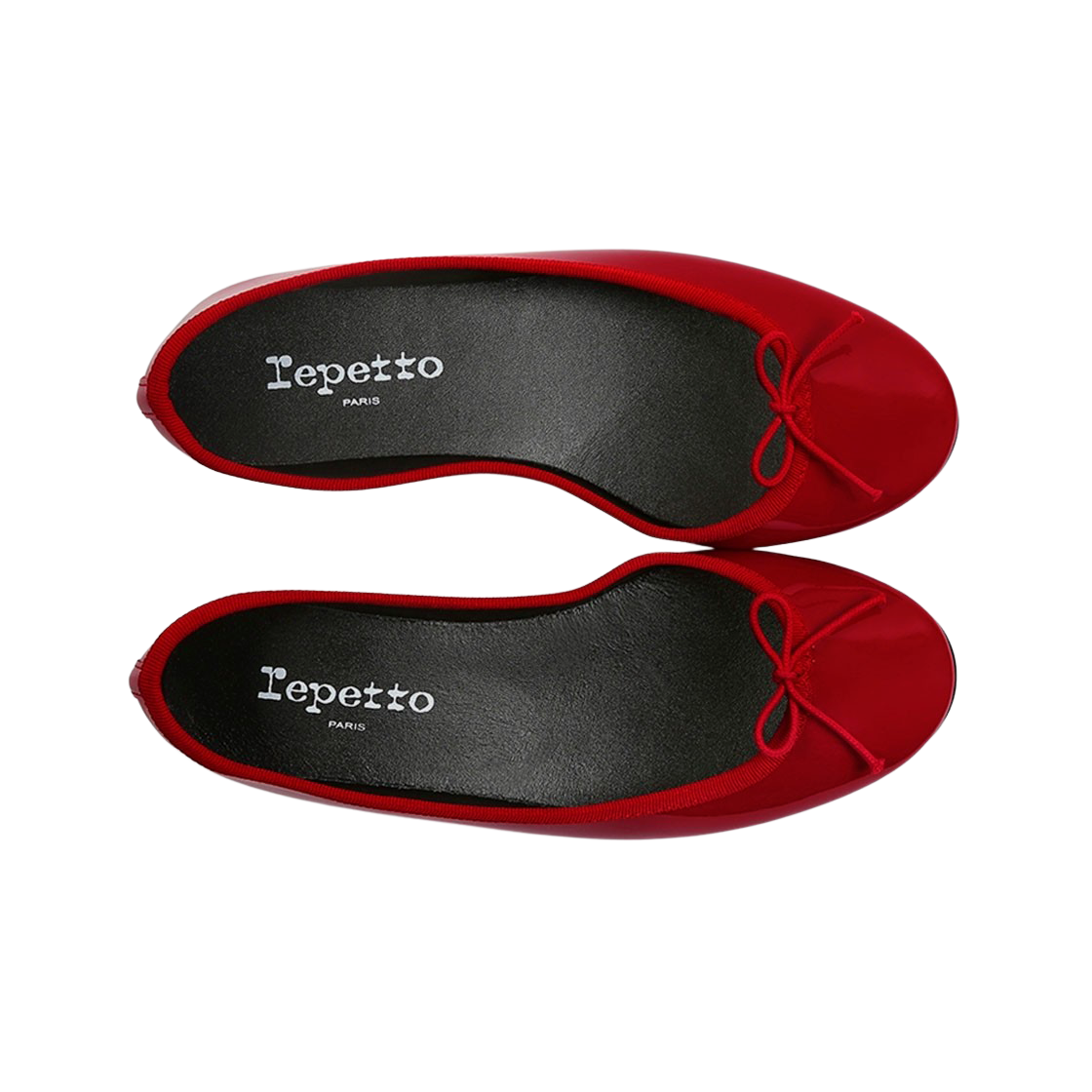 (W) 레페토 산드리옹 페이턴트 카프스킨 발레리나 플래미 레드((W) Repetto Cendrillon Patent Calfskin Ballerinas Flammy Red) - 2