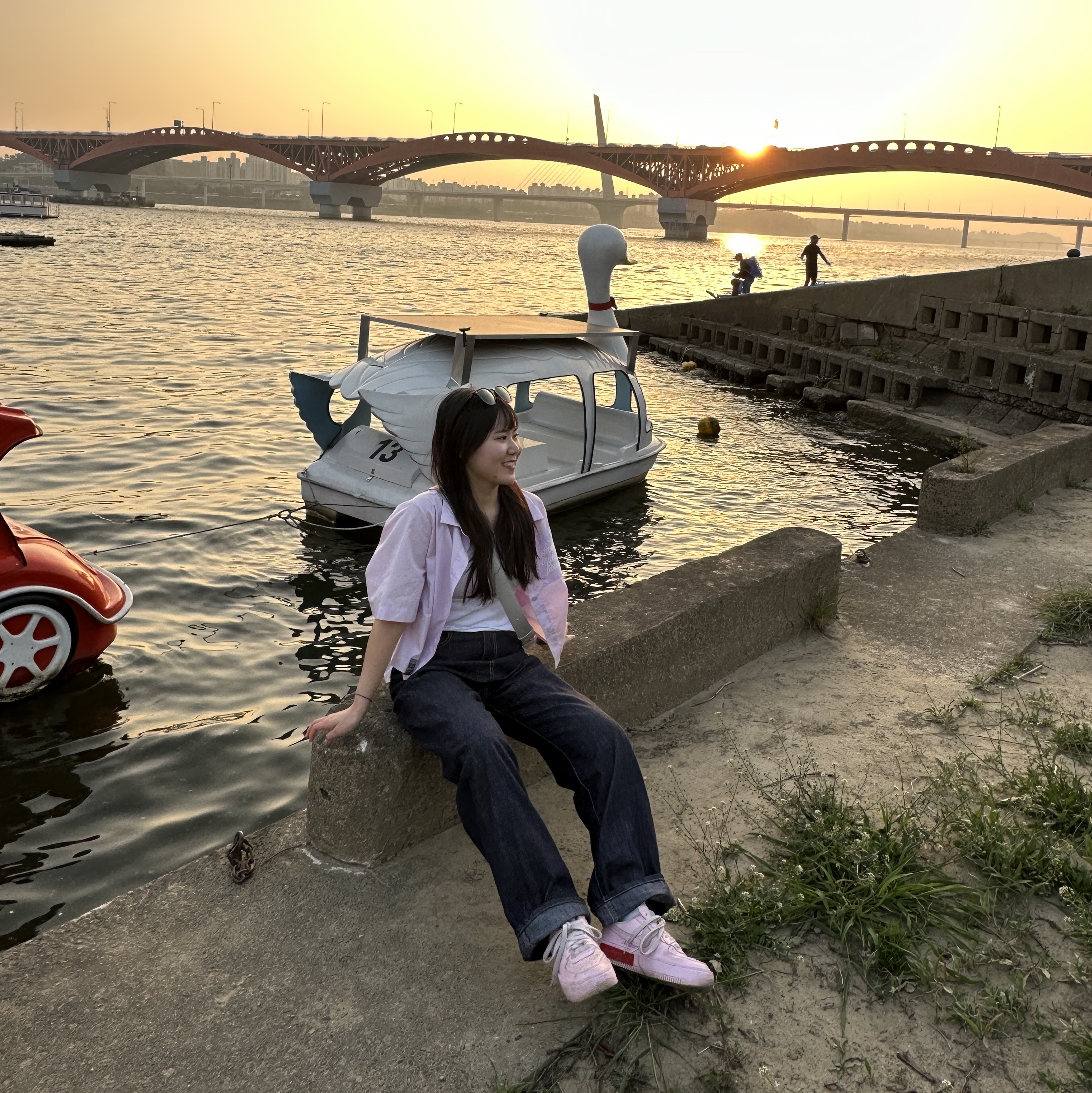 (W) Nike Air Force 1 Fontanka Pink Foam 착용 스타일 - 1