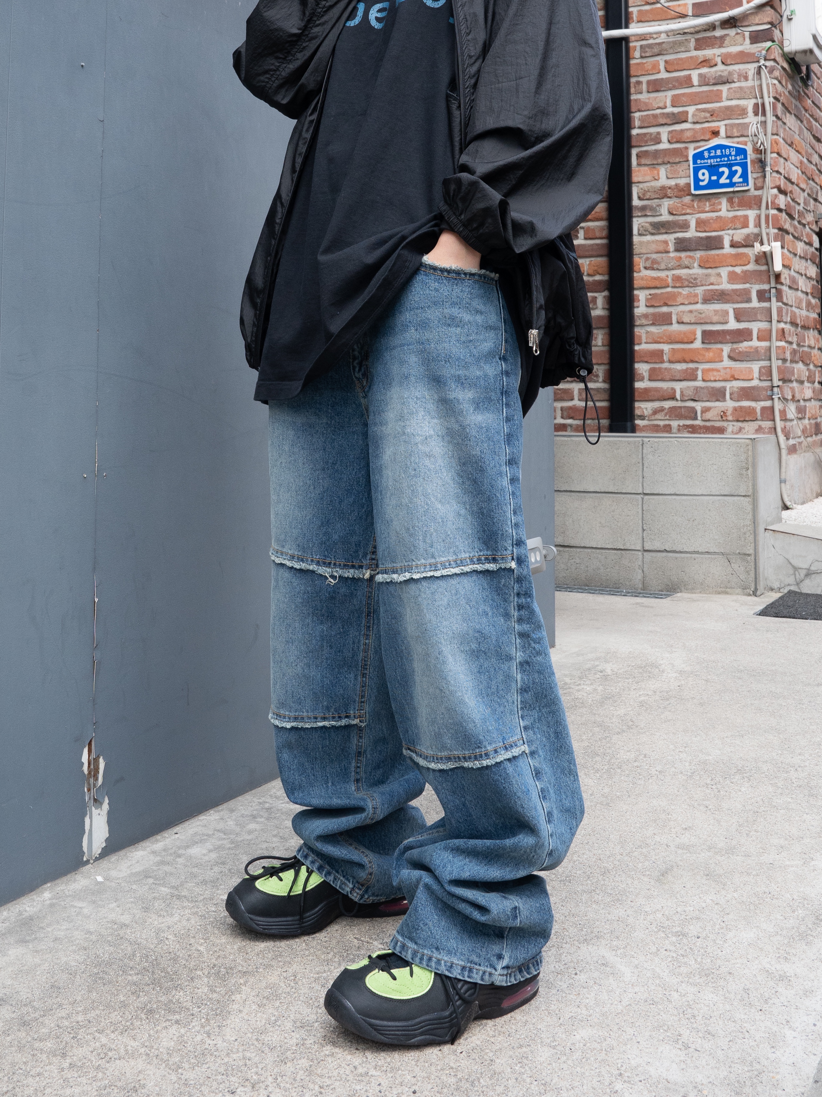 Nike x Stussy Air Penny II Vivid Green and Black 착용 스타일 - 2