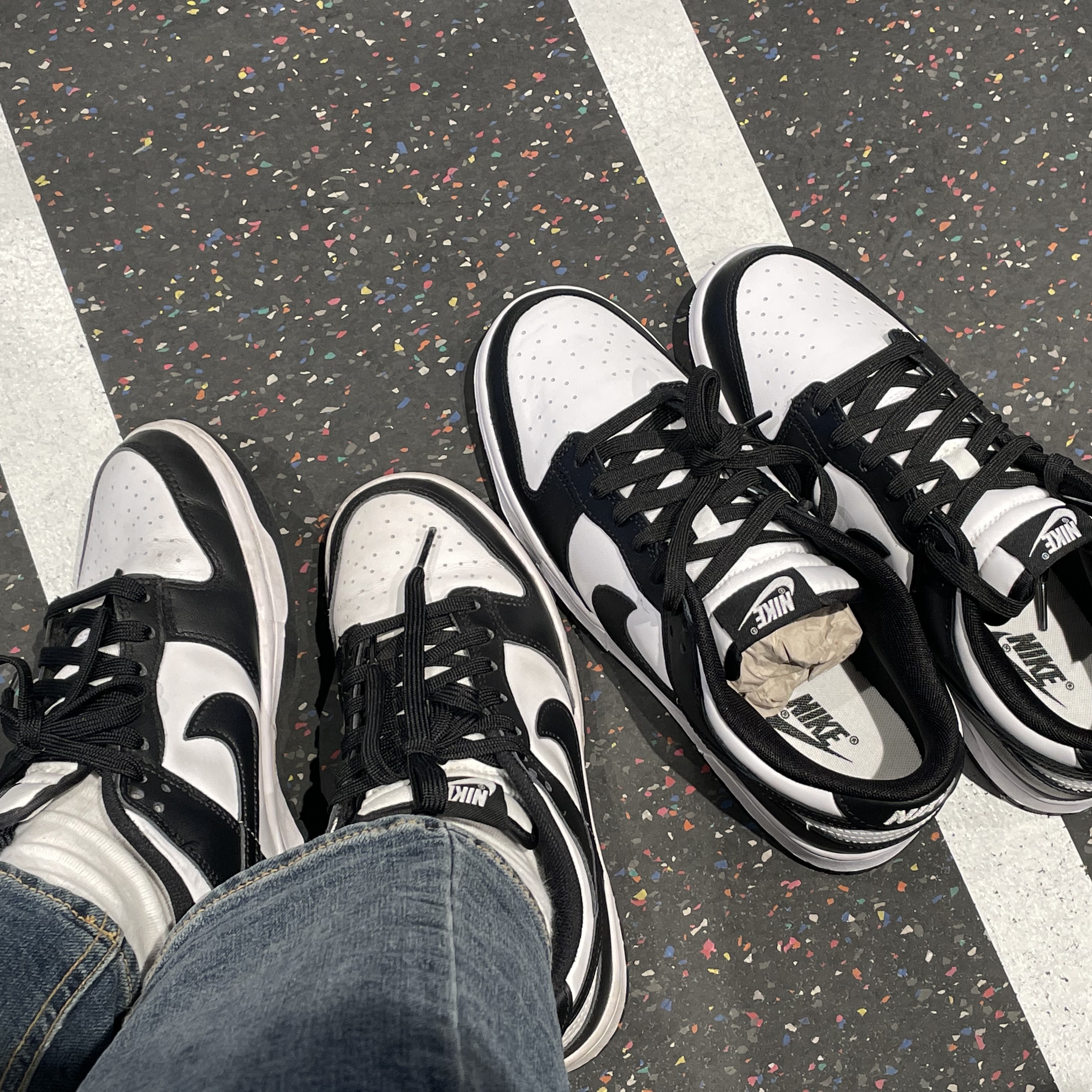 (W) Nike Dunk Low Black 착용 스타일