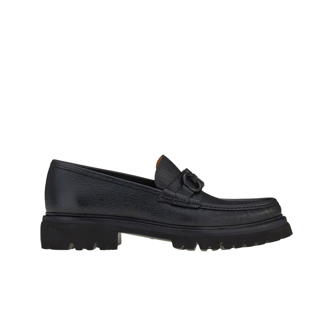페라가모 간치니 오너먼트 모카신 블랙 - EE(Ferragamo Moccasin with Gancini Ornament Black - EE) - 1