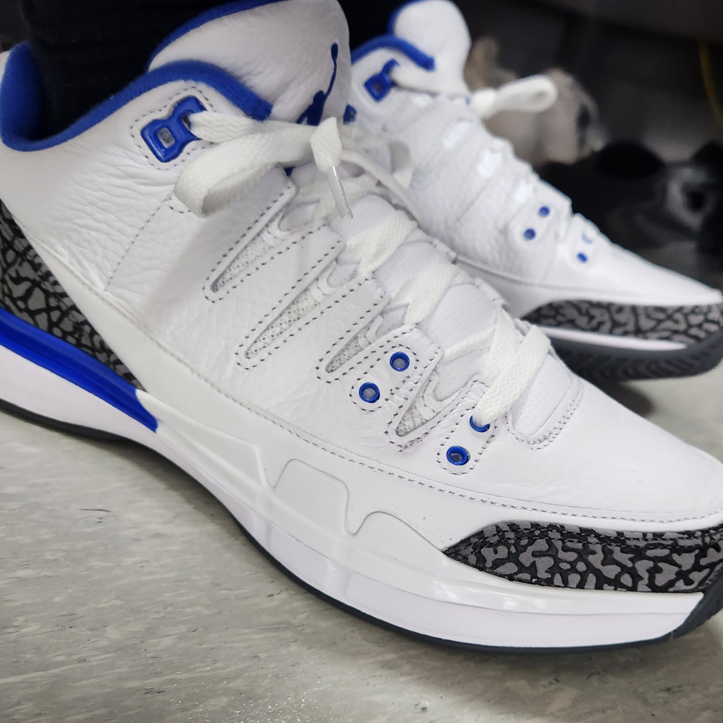 Nike Court Air Zoom Vapor AJ3 Racer Blue 착용 스타일 - 1