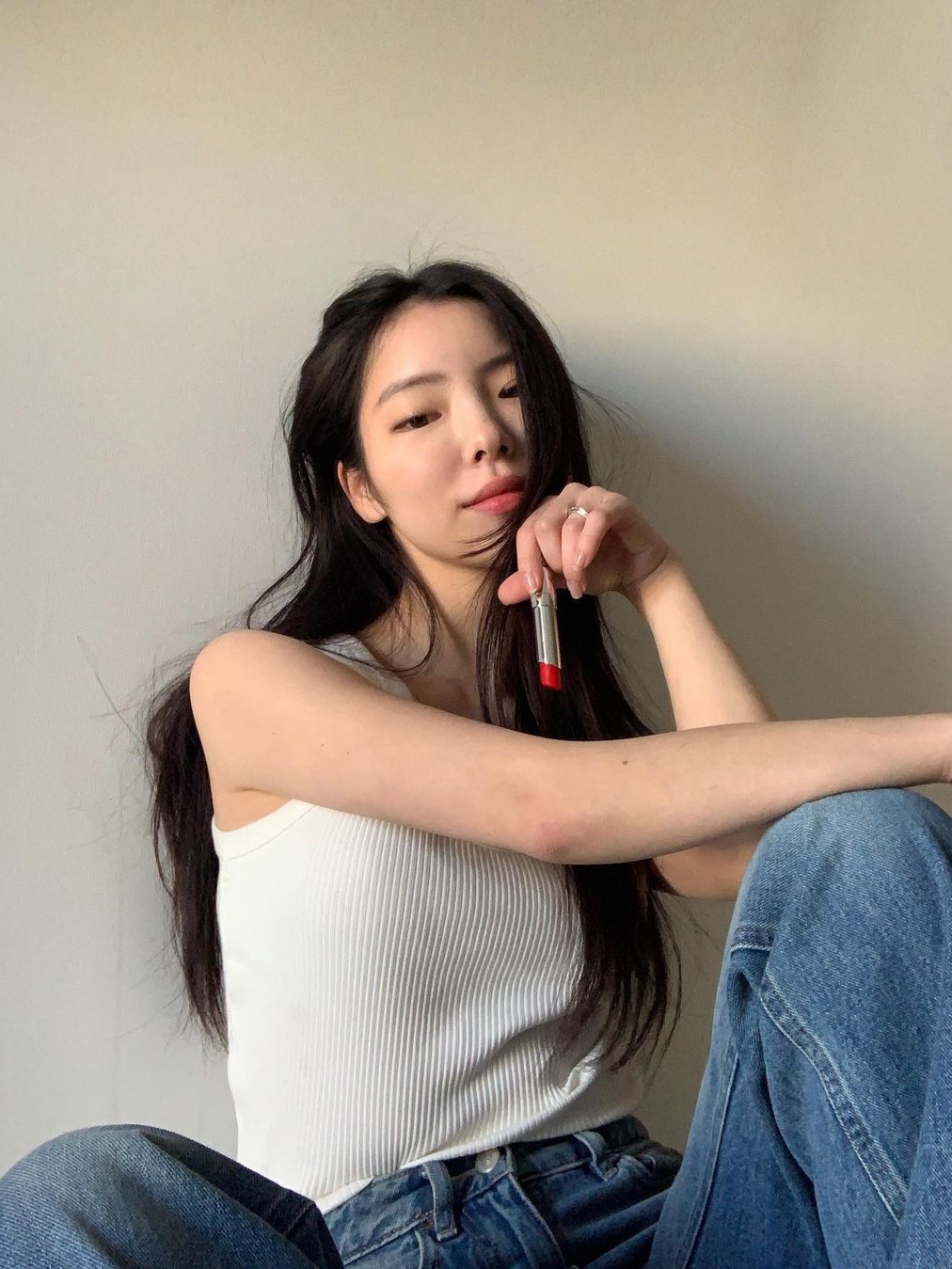 Dior Addict Lip Glow 031 Strawberry 착용 스타일
