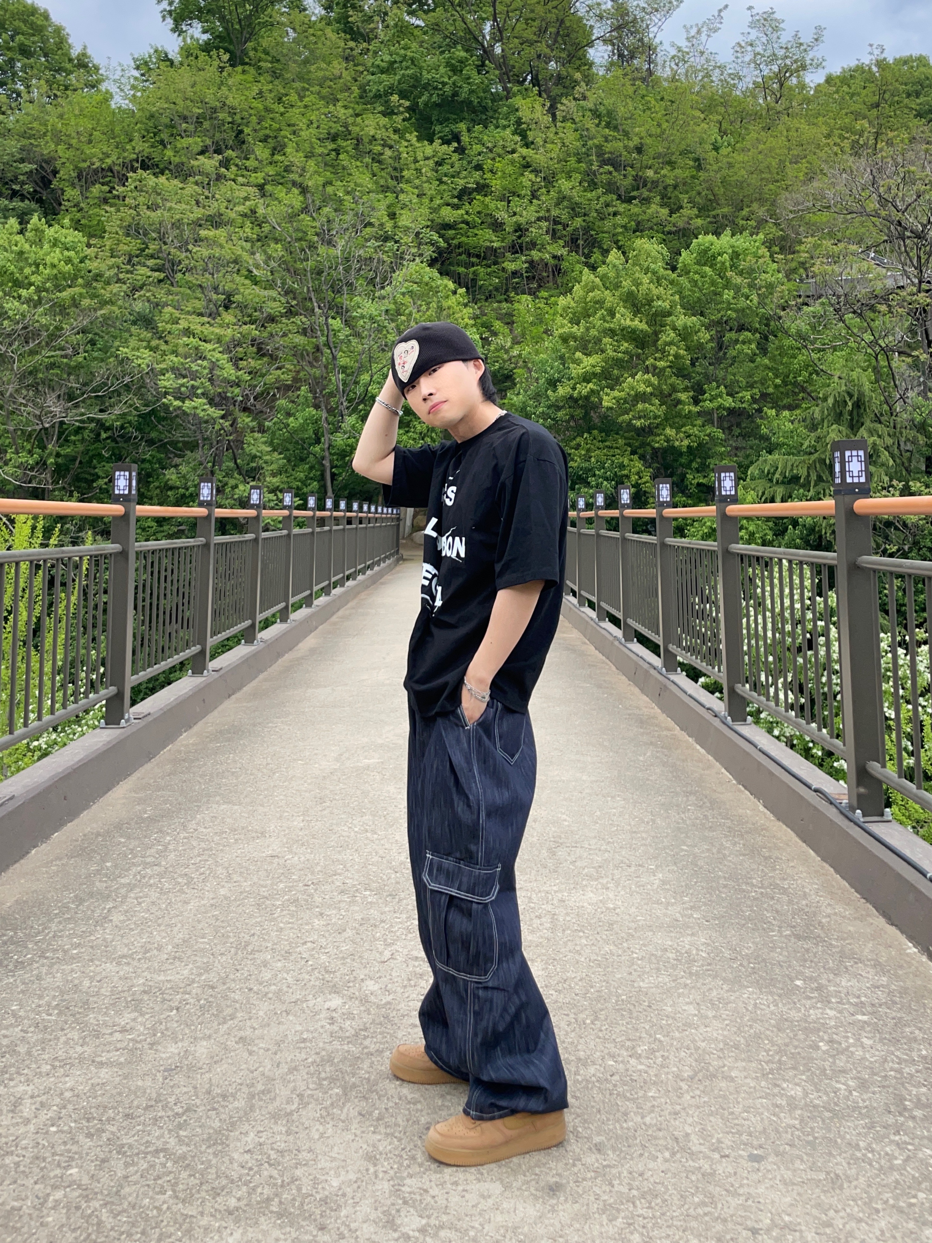 Nike Air Force 1 '07 WB Flax 착용 스타일 - 2