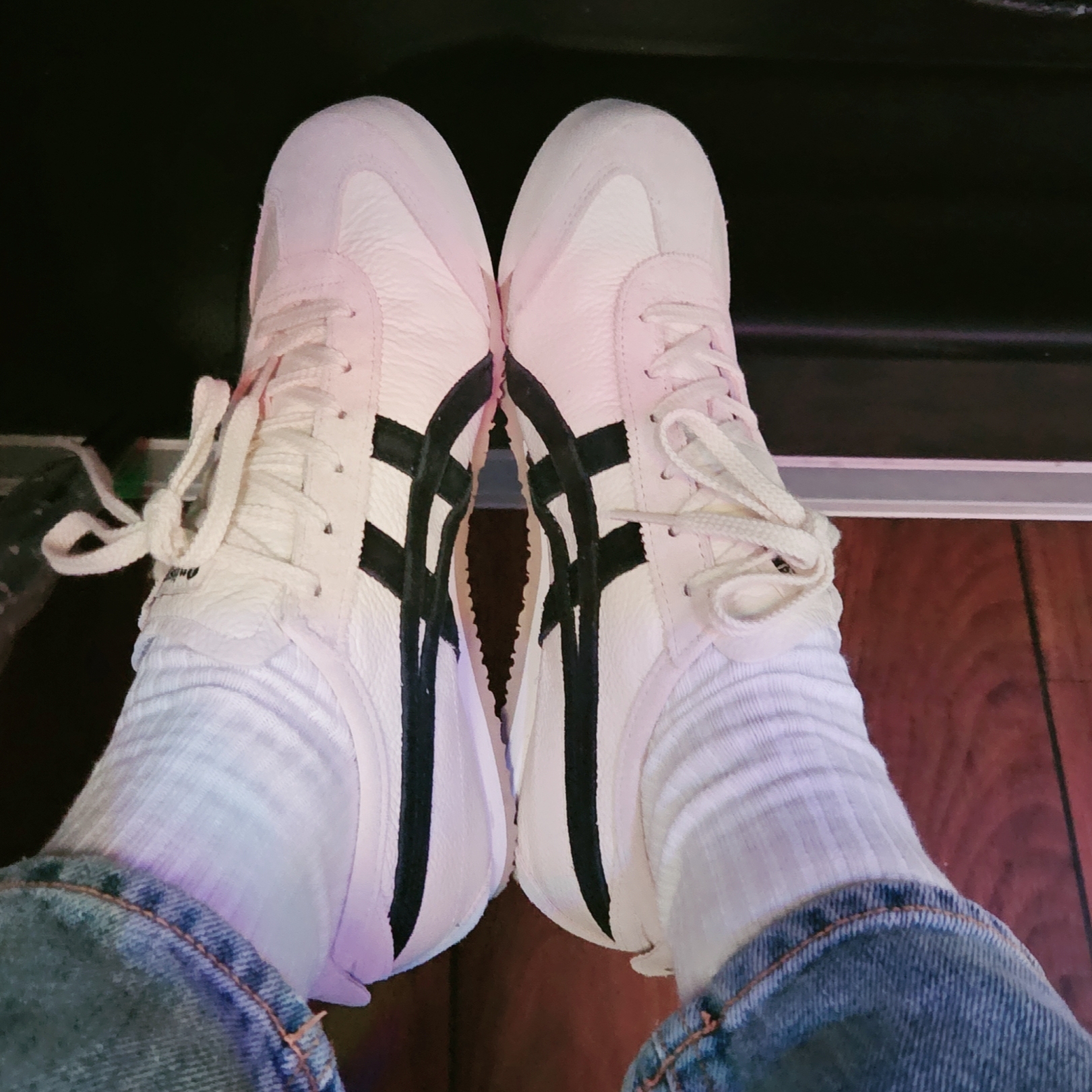 Onitsuka Tiger Mexico 66 Vintage White Black 착용 스타일