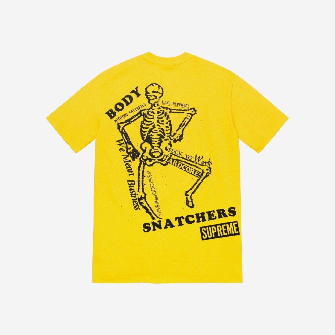 Supreme Body Snatchers T-Shirt Yellow - 23SS 상세 이미지 1