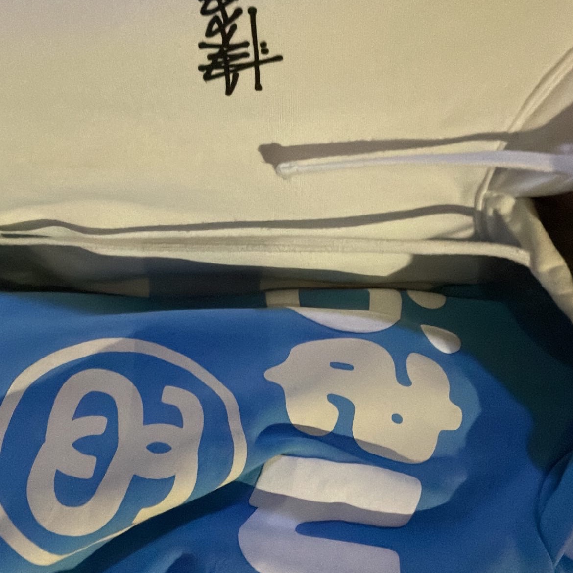 Stussy x Cactus Plant Flea Market 8 Ball Pigment Dyed Hoodie Blue, Stussy Basic Stussy Hoodie White 2022 착용 스타일 - 3
