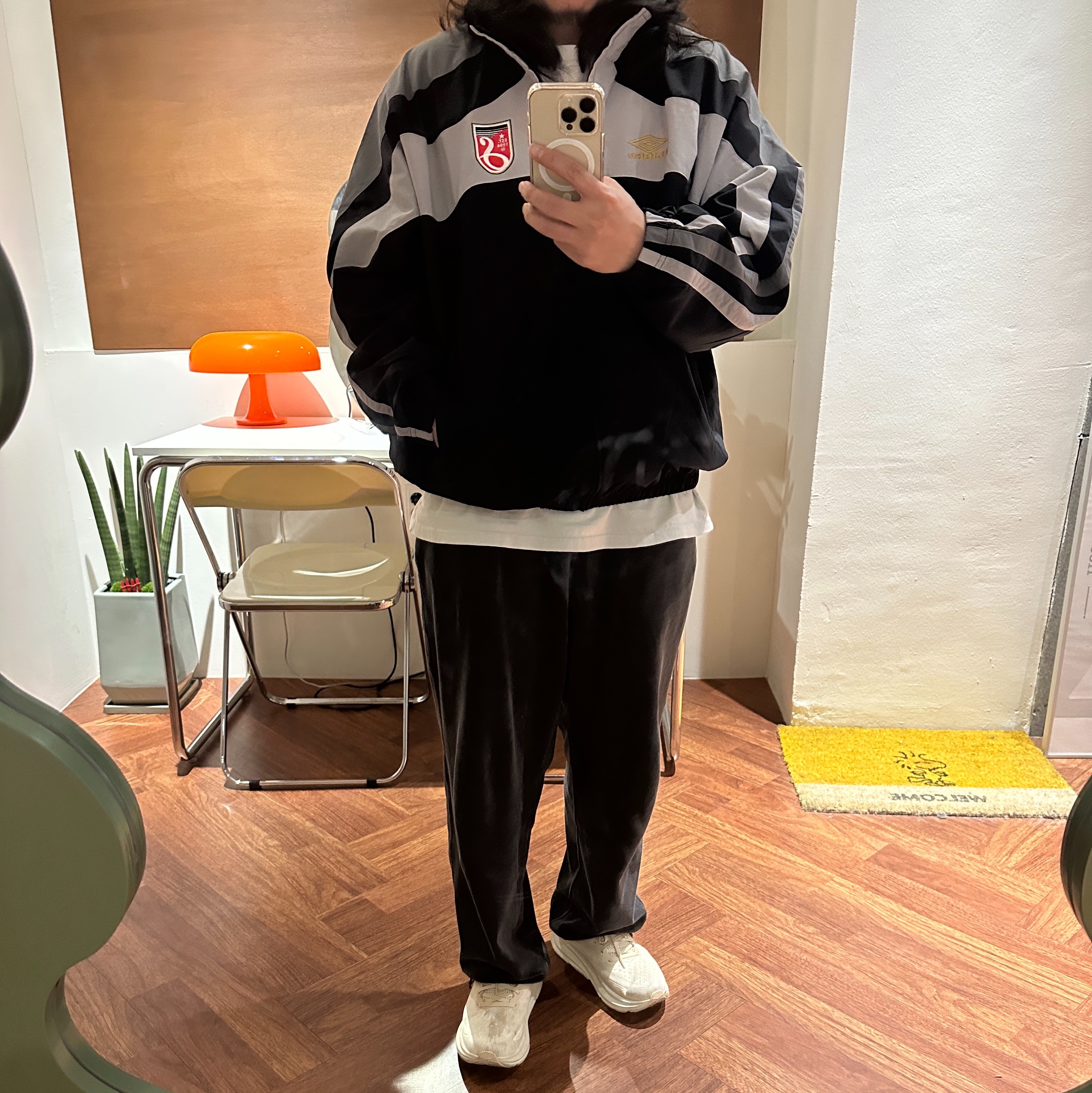 Supreme x Umbro Track Jacket Black - 23SS 착용 스타일