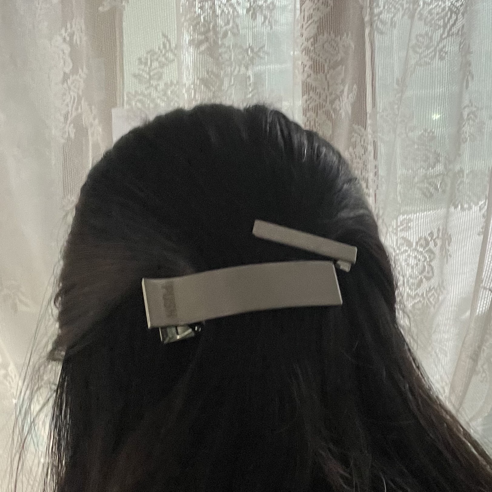 Sentiments No.291 Hair Pin 2 Set Silver 착용 스타일