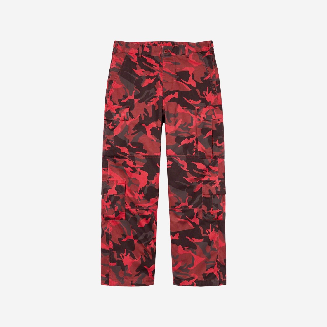 Supreme Cargo Pants Red Camo - 23SS 상세 이미지 3