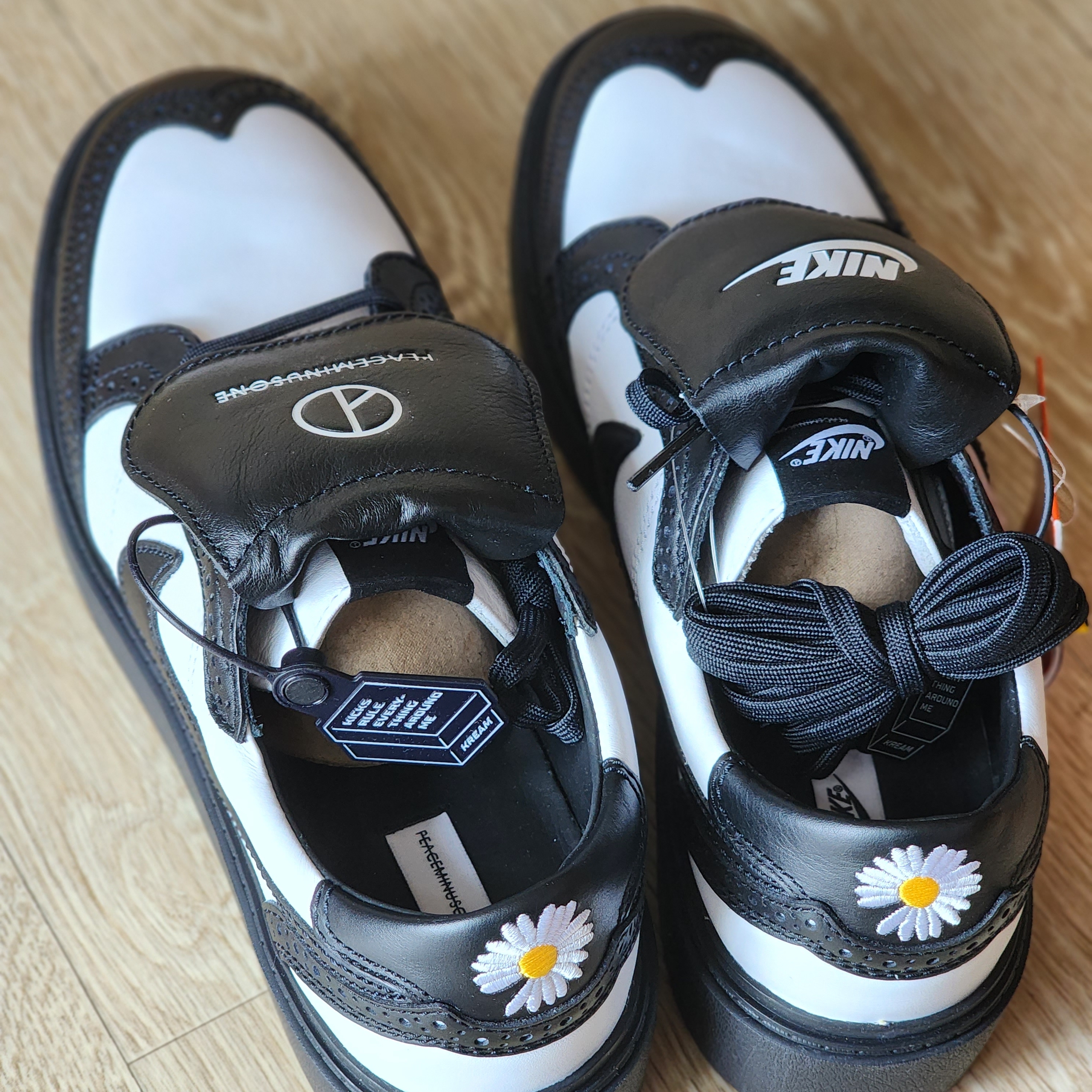 Nike x Peaceminusone Kwondo1 Black and White 착용 스타일 - 4