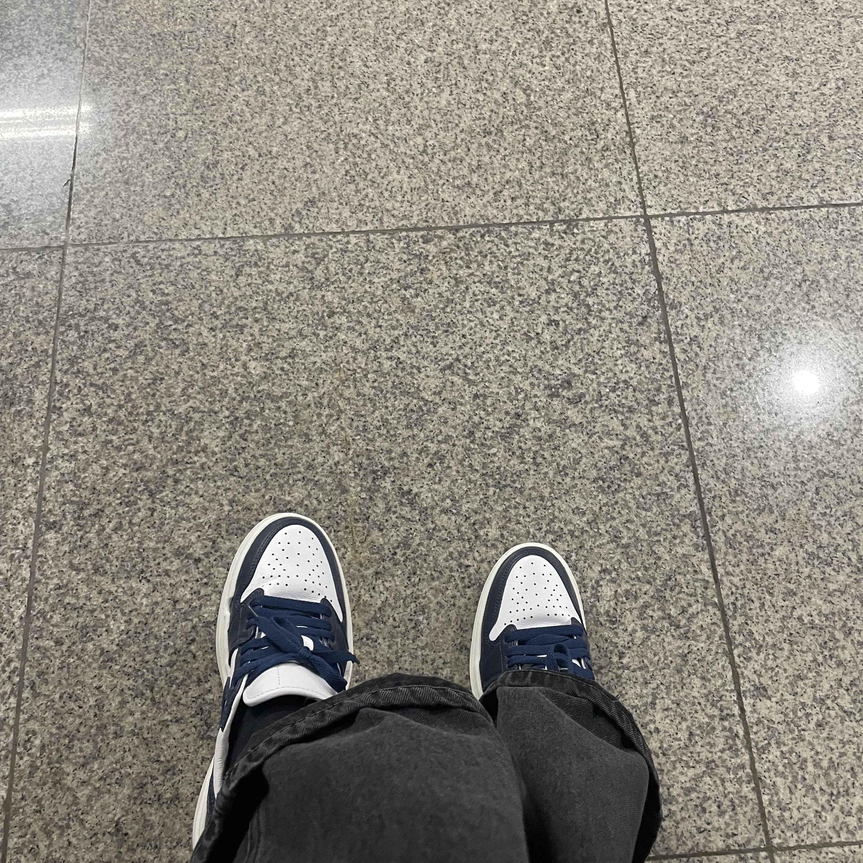 (W) Jordan 1 Elevate Low Midnight Navy 착용 스타일