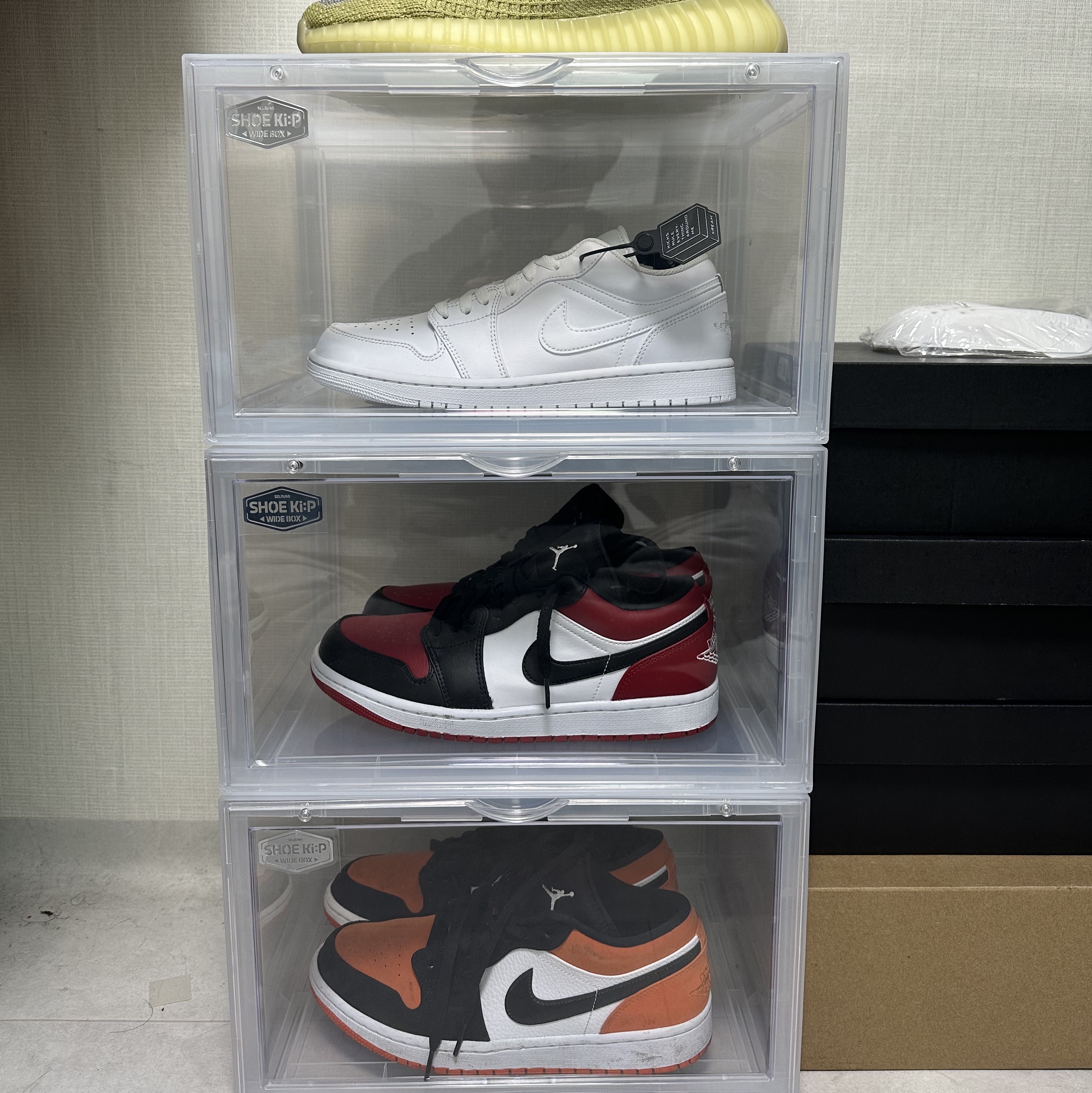 Jordan 1 Low Triple White, Jordan 1 Low Bred Toe 착용 스타일