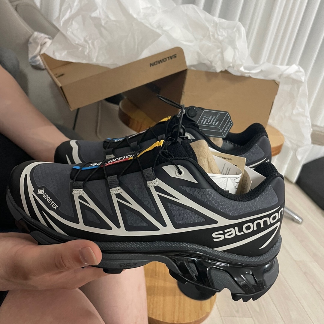 Salomon XT-6 Gore-Tex Black Ebony 착용 스타일 - 3