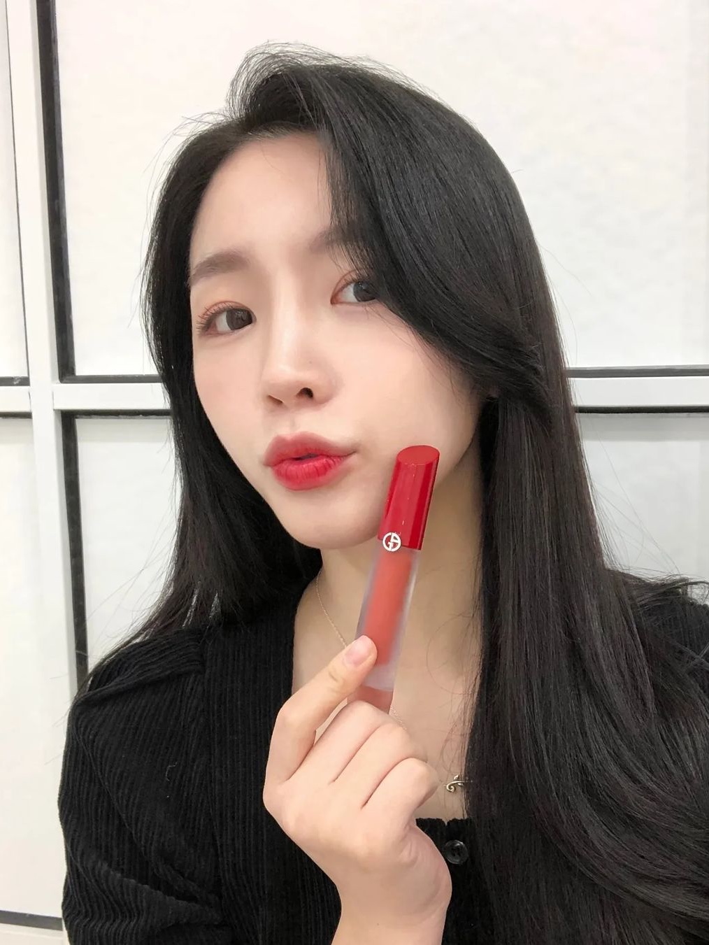 Giorgio Armani Lip Maestro Satin 04 Live Concert 착용 스타일