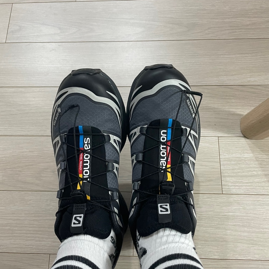 Salomon XT-6 Gore-Tex Black Ebony 착용 스타일 - 4