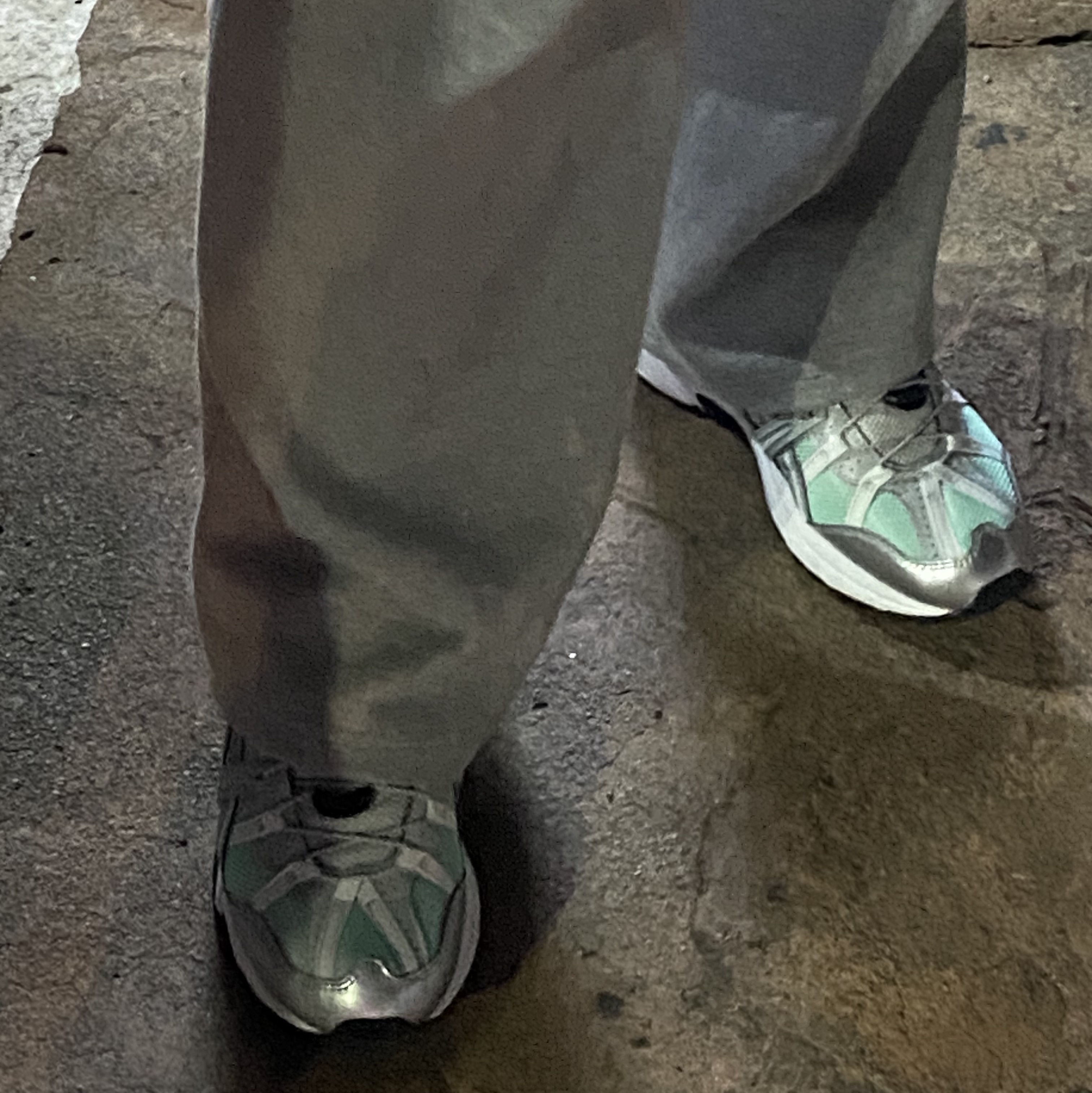 (W) Asics x Matin Kim Gel-Sonoma 15-50 Oasis Green Pure Silver 착용 스타일