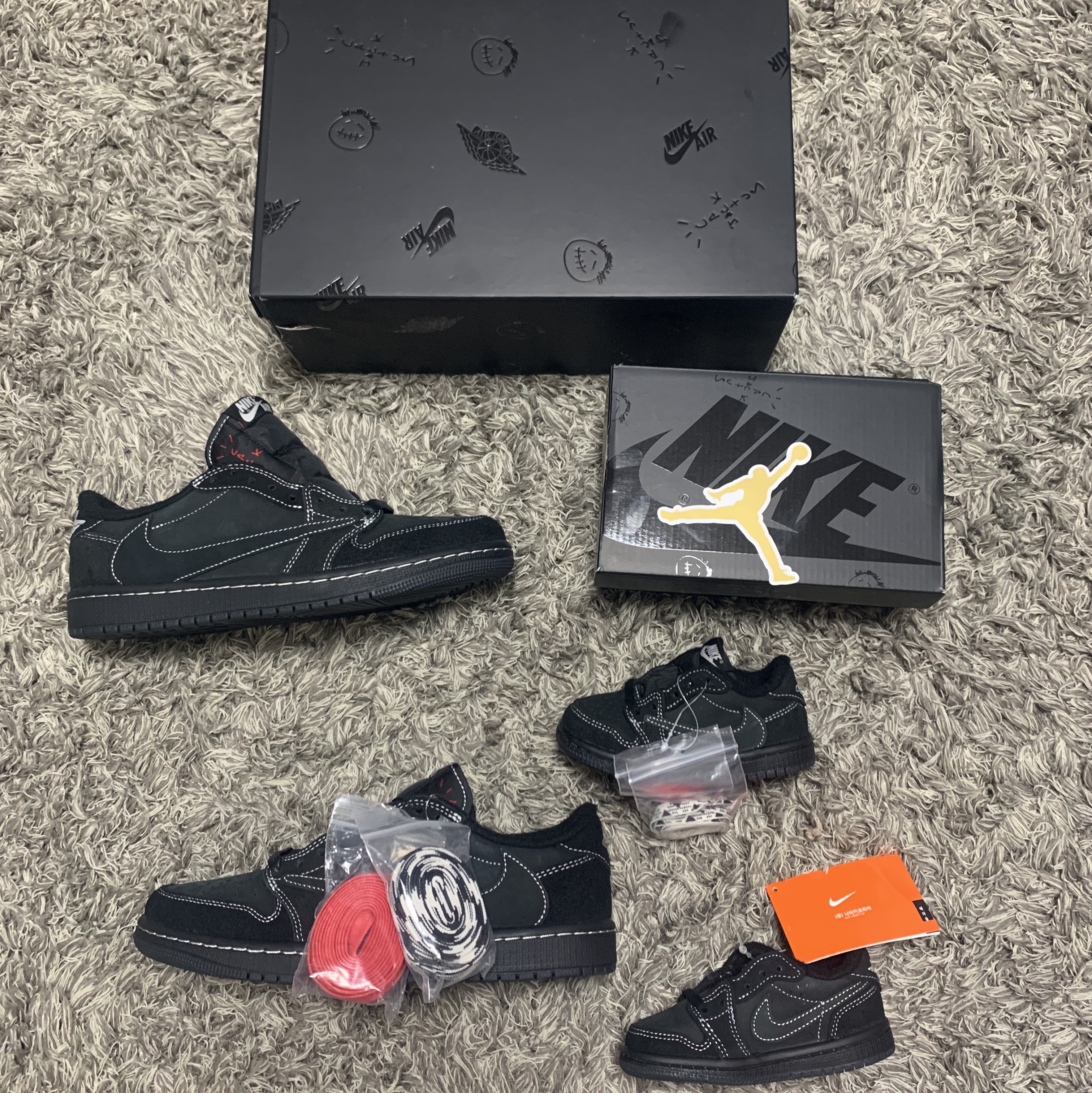 Jordan 1 x Travis Scott Retro Low OG SP Black Phantom, (TD) Jordan 1 x Travis Scott Retro Low OG SP Black Phantom 착용 스타일
