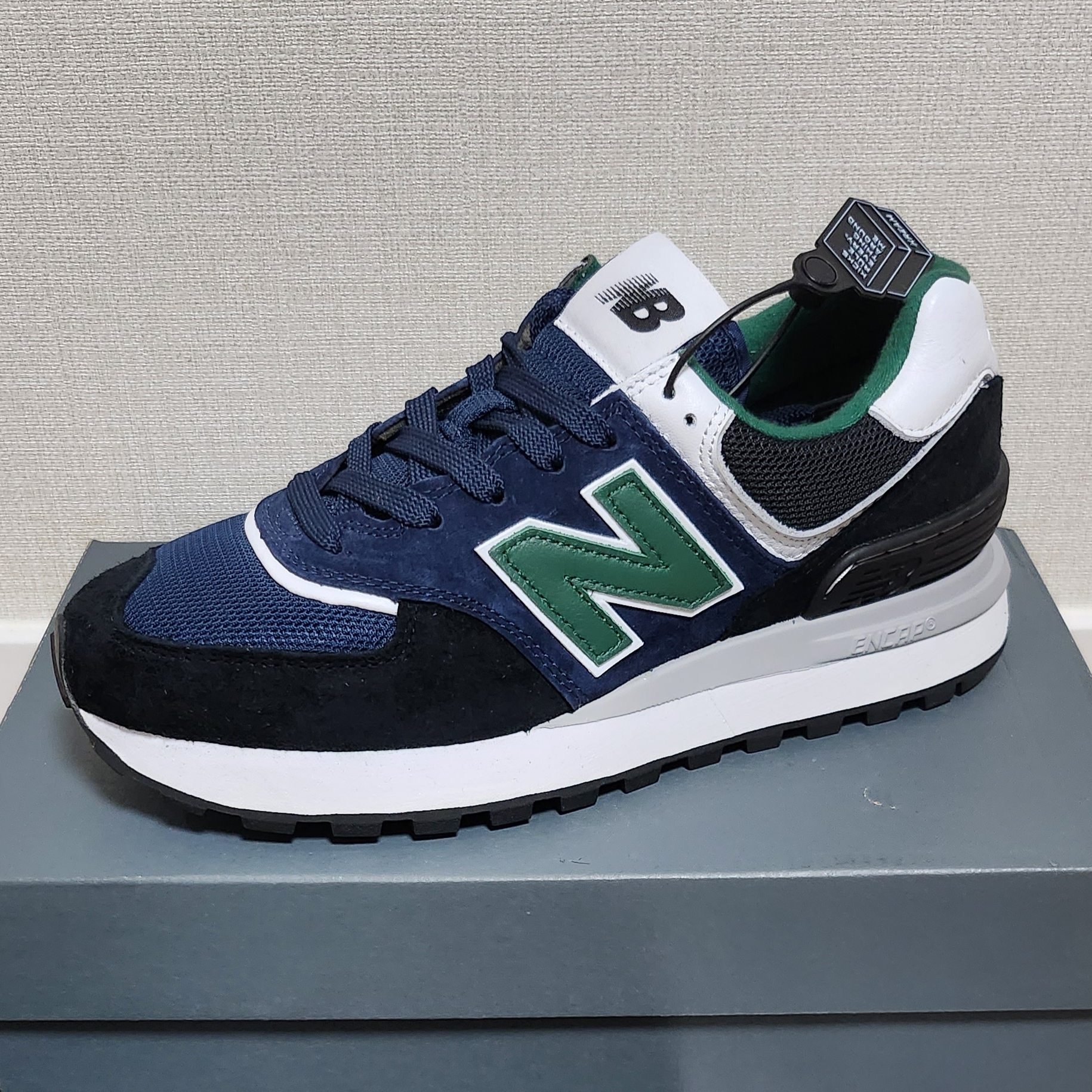 New Balance x Comme des Garcons Junya Watanabe Man 574 Legacy Navy Black 착용 스타일