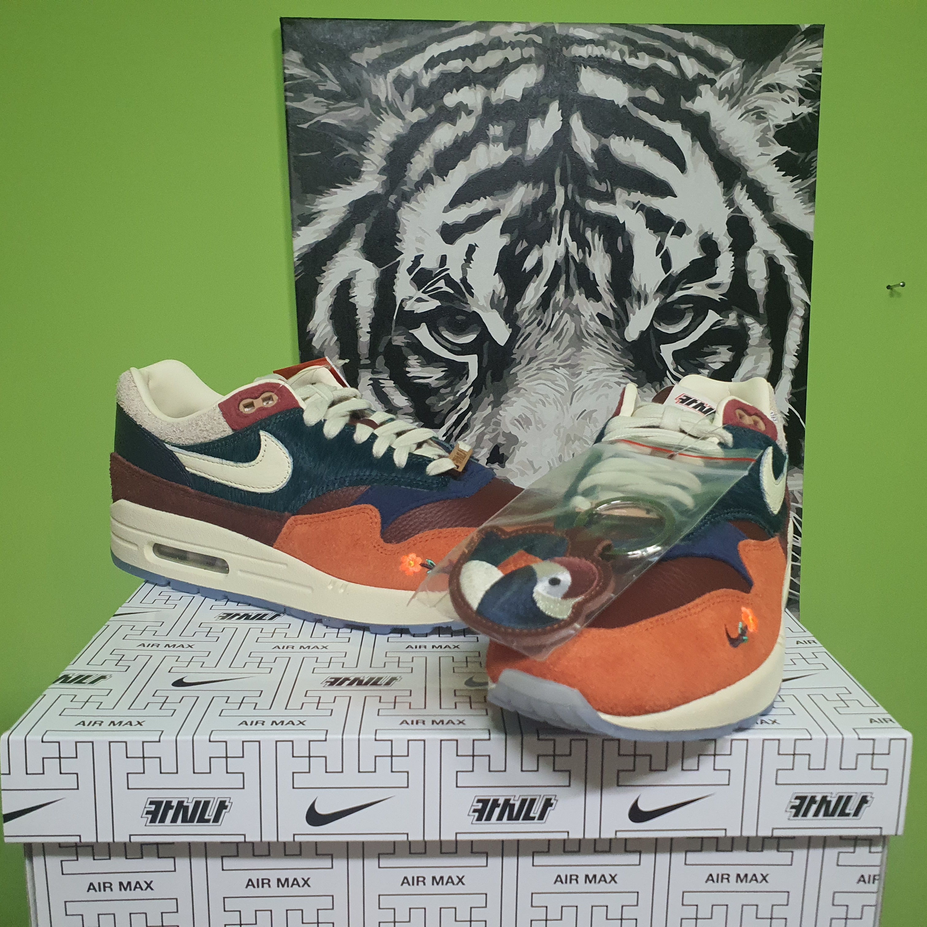 Nike x Kasina Air Max 1 SP Won-Ang Orange (With Special Gift) 착용 스타일