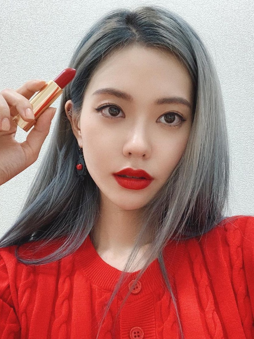Gucci Rouge A Levres Voile 25 Goldie Red 착용 스타일