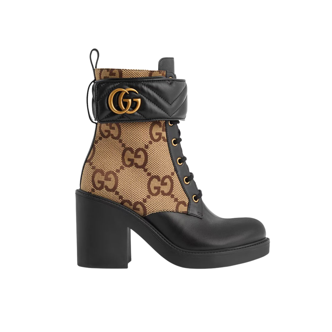 (W) Gucci Boot with Double G Camel Ebony 상세 이미지 1