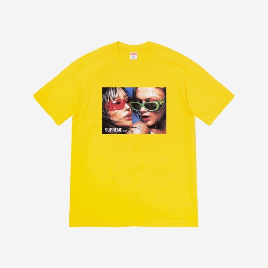 슈프림 아이웨어 티셔츠 옐로우 - 23SS
