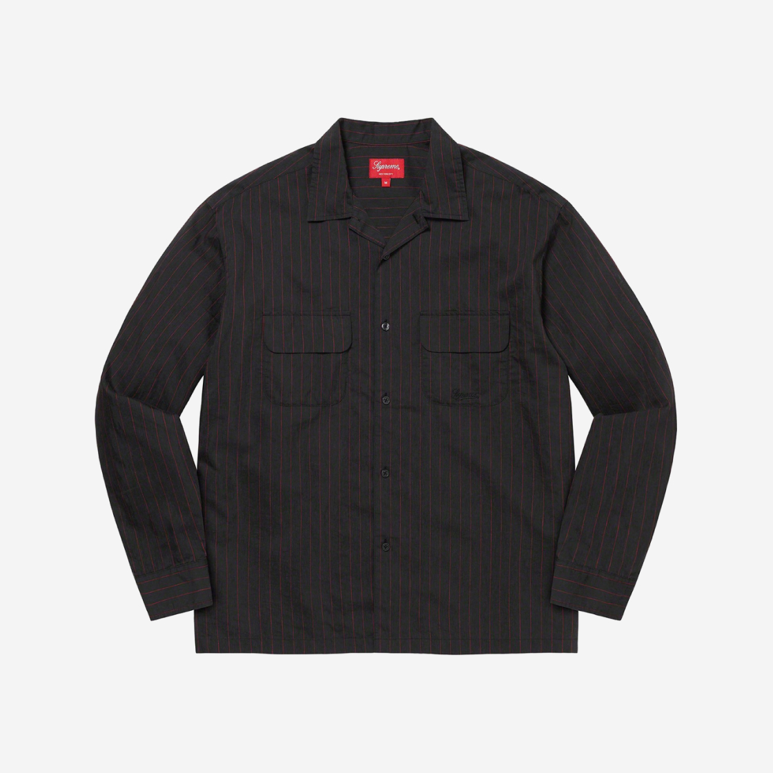 슈프림 핀스트라이프 린넨 셔츠 네이비 - 23SS | Supreme | KREAM