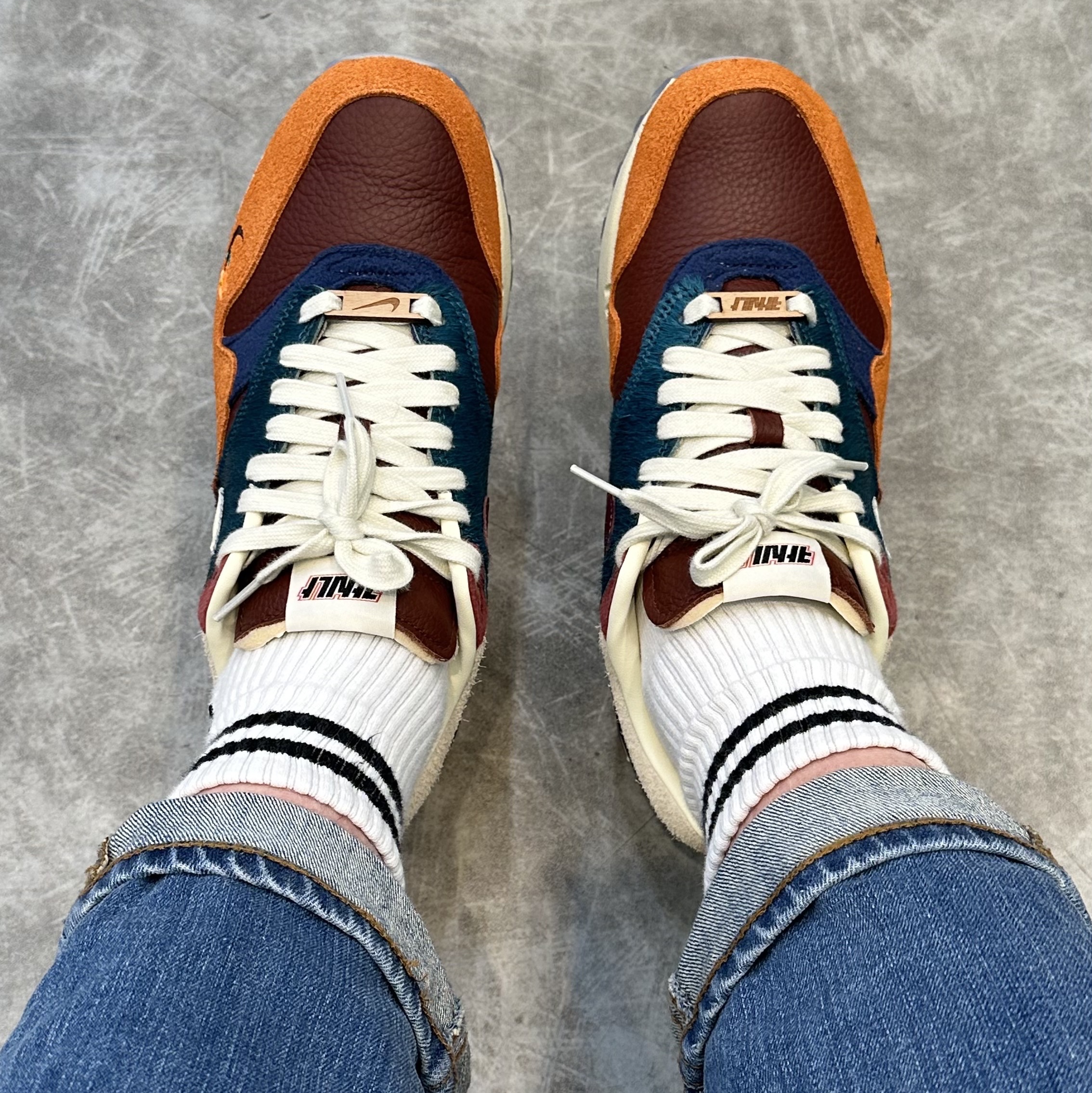 Nike x Kasina Air Max 1 SP Won-Ang Orange 착용 스타일