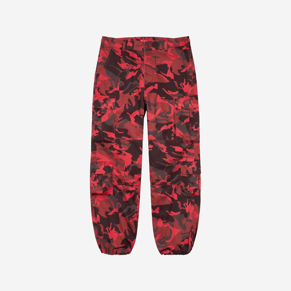 Supreme Cargo Pants Red Camo - 23SS 상세 이미지 1