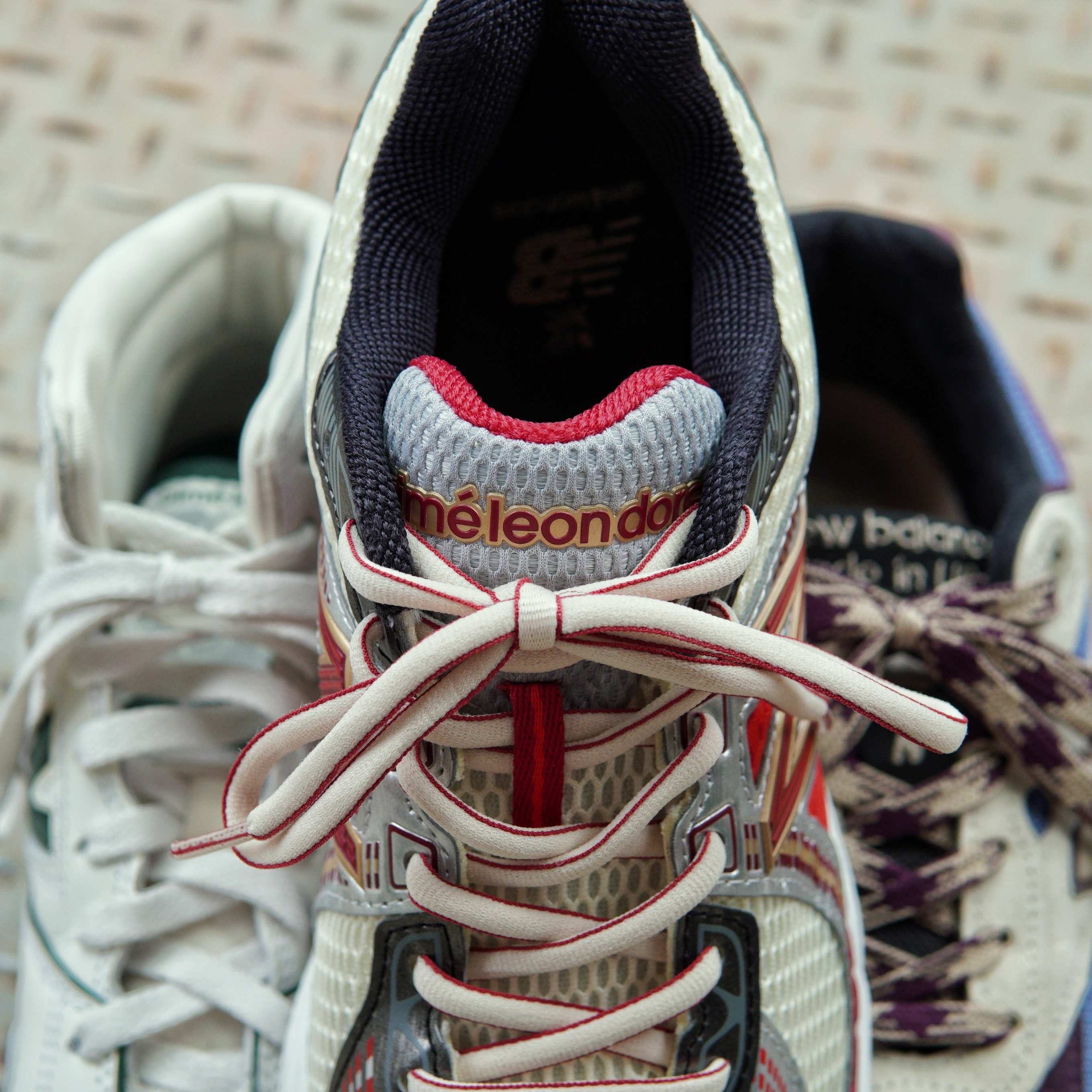 New Balance x Aime Leon Dore 650R White Green, New Balance x Aime Leon Dore 860v2 Red 착용 스타일 - 3