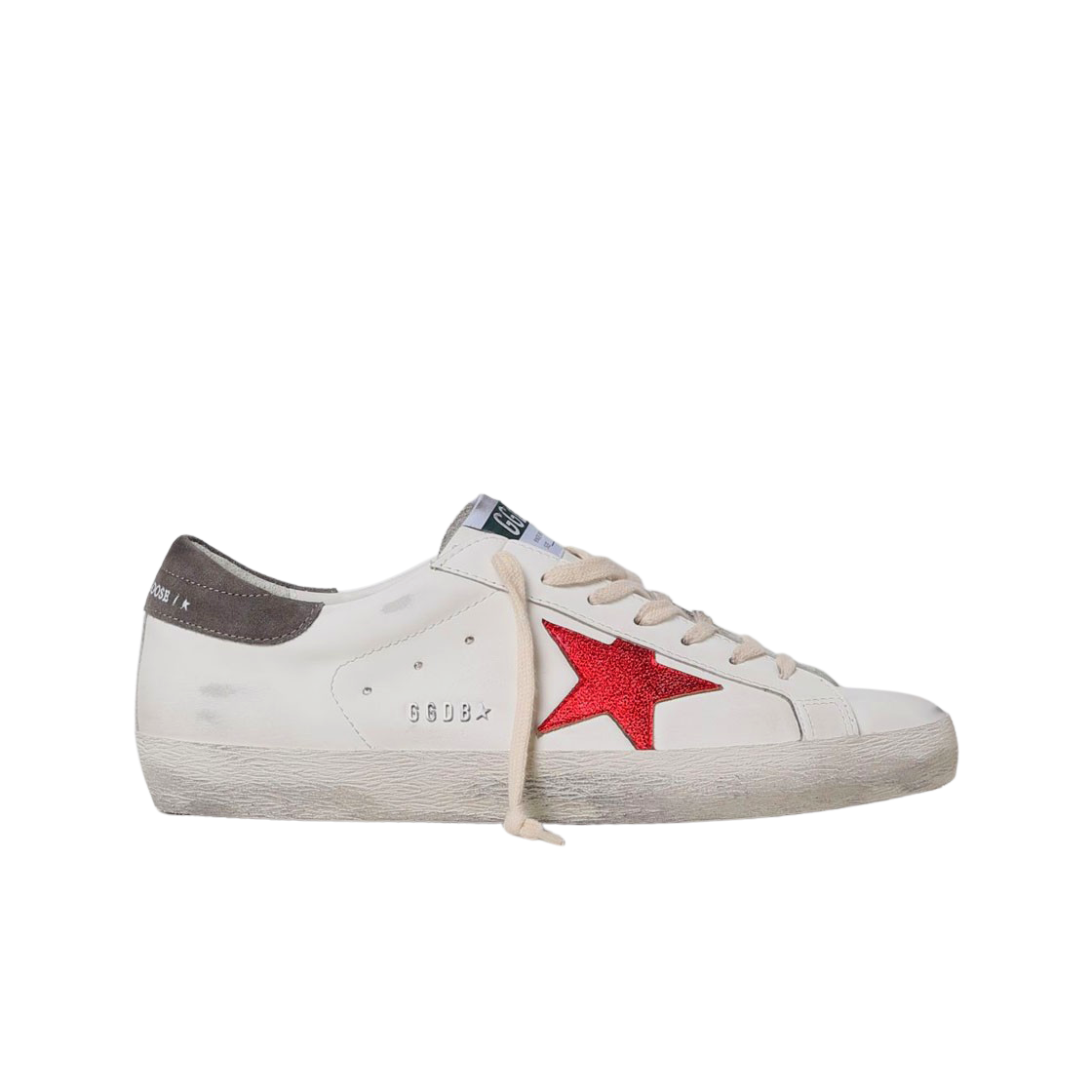 골든구스 슈퍼스타 화이트 레드 그레이탭 스니커즈(Golden Goose Superstar White Red Grey Heel Tab Sneakers)