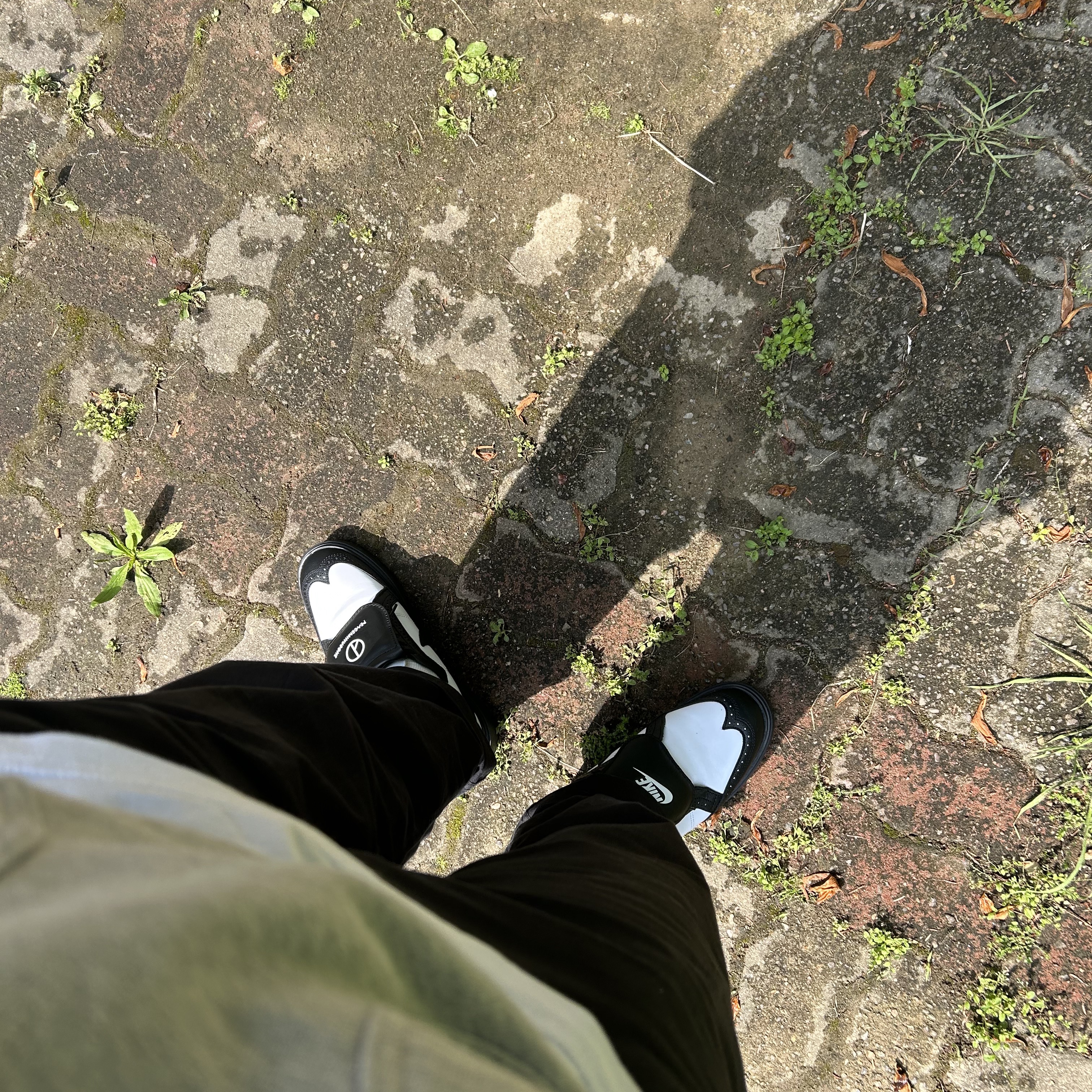 Nike x Peaceminusone Kwondo1 Black and White 착용 스타일