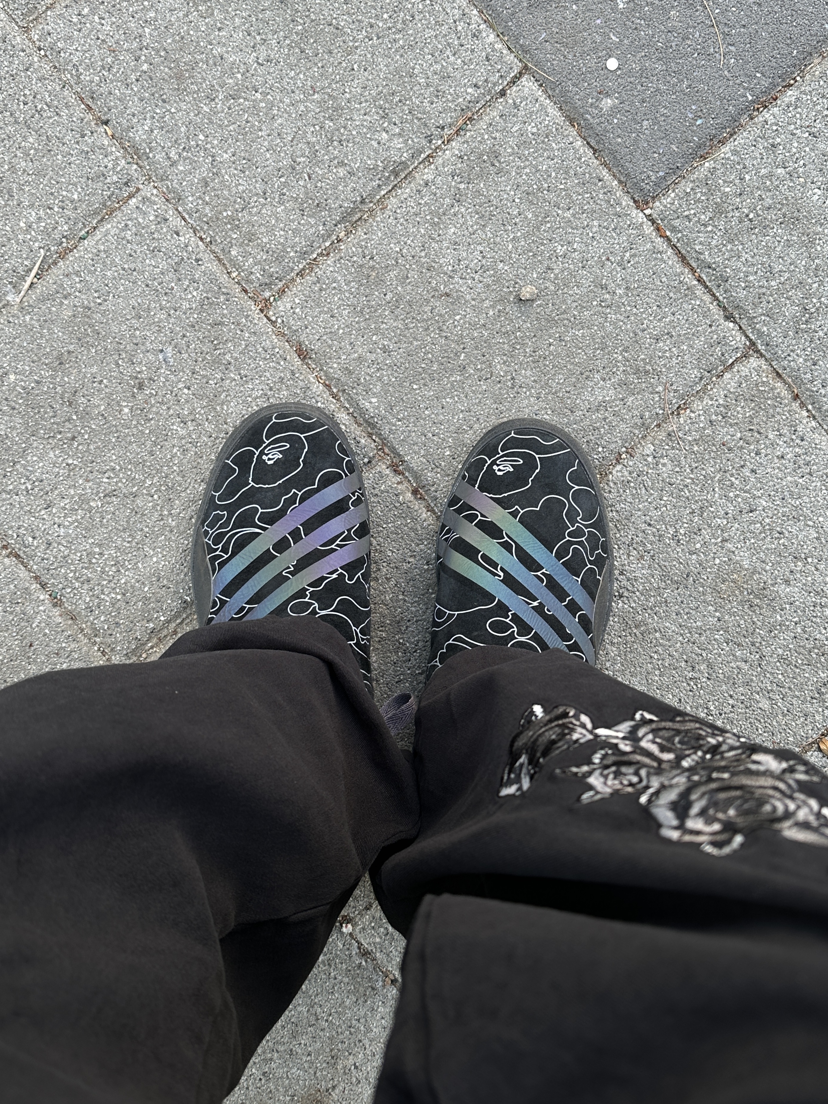 Adidas x BAPE 3ST.002 착용 스타일 - 4