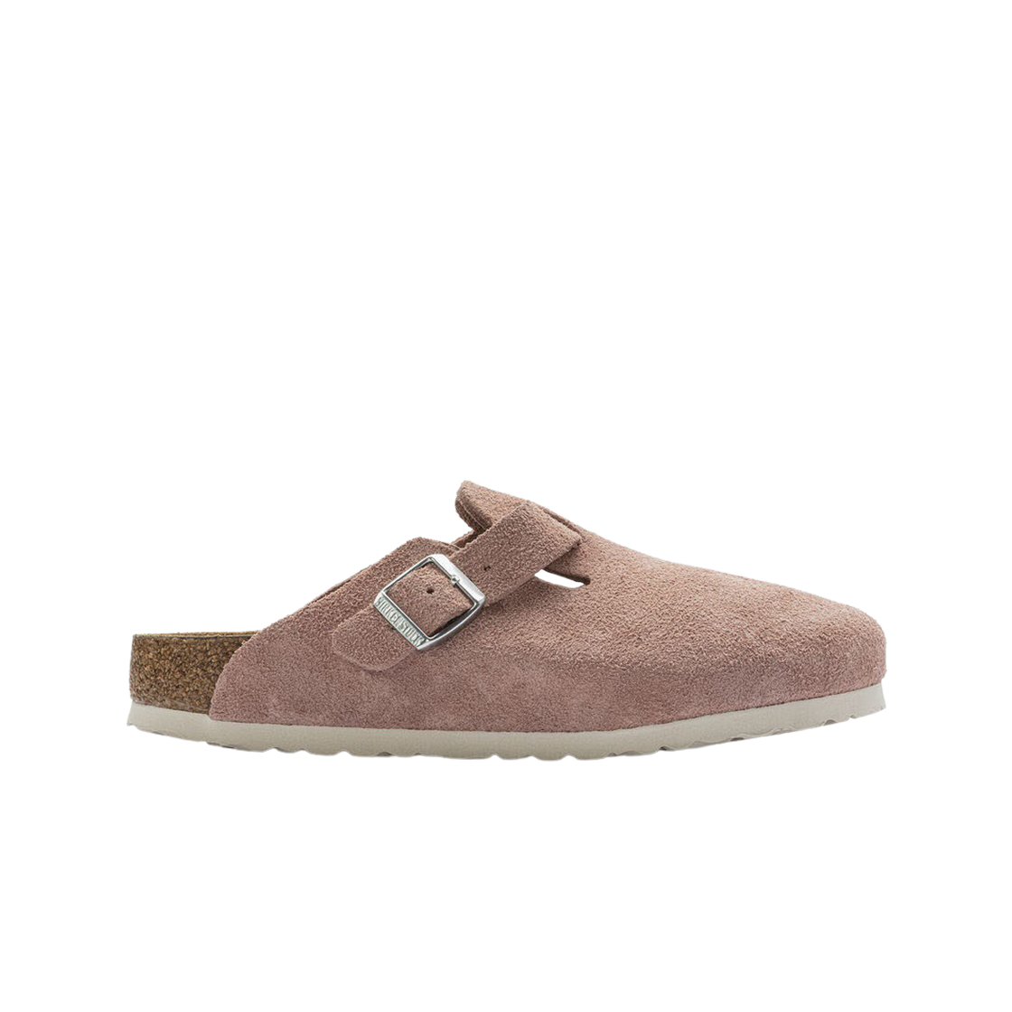 (W) 버켄스탁 보스턴 소프트 풋베드 스웨이드 레더 핑크 클레이 - 내로우((W) Birkenstock Boston Soft Footbed Suede Leather Pink Clay - Narrow)