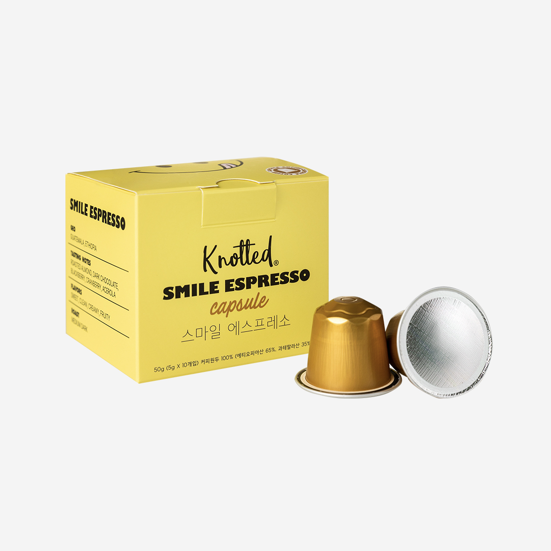 노티드 스마일 블렌드 캡슐 커피(Knotted Smile blend Capsule Coffee)