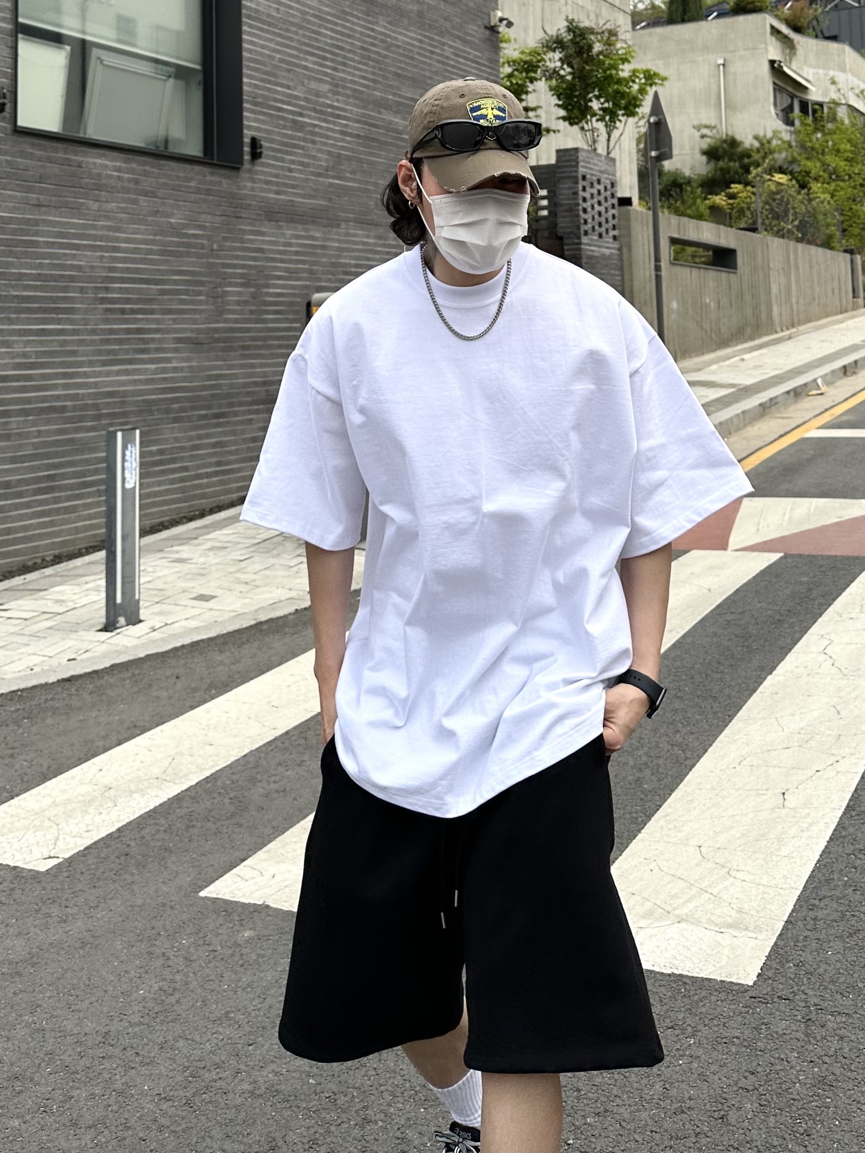Asics Jog 100 S Sheet Rock - 2E Wide 착용 스타일 - 3