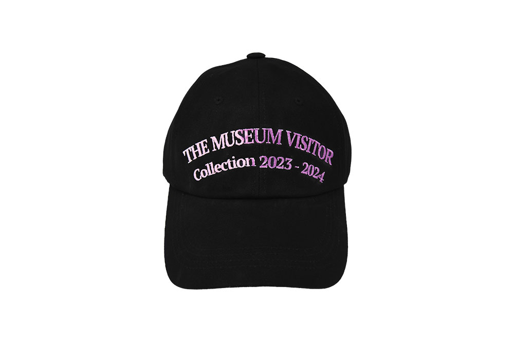 【THE MUSEUM VISITOR】COLLECTION 2023-2024 SPRAYED BALL CAP 더뮤지엄비지터 컬렉션 2023-2024 스프레이드 볼캡 블랙 | The
