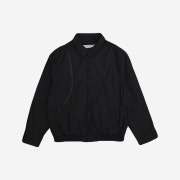 The Museum Visitor 2023 - 2024 Art Love Curved Zipper Windbreaker Black