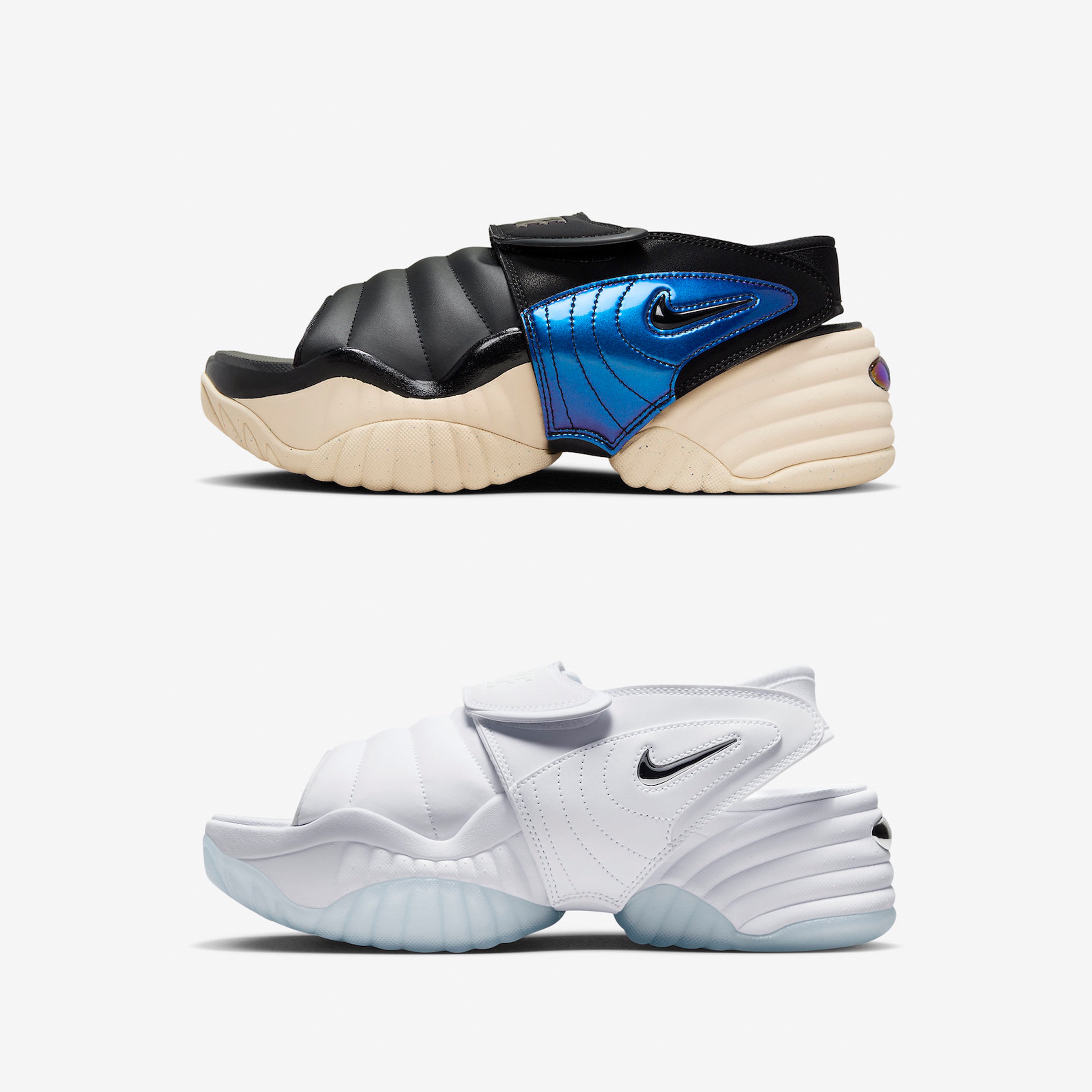 (W) Nike Adjust Force Sandal White 착용 스타일 - 2