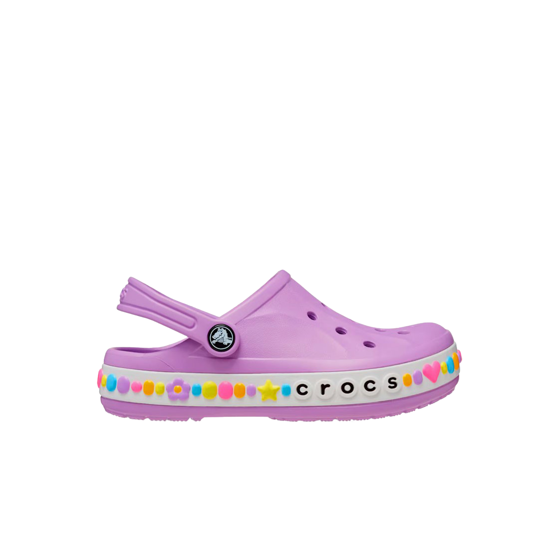 (키즈) 크록스 바야밴드 참 밴드 클로그 오키드((Kids) Crocs Bayaband Charm Band Clog Orchid)