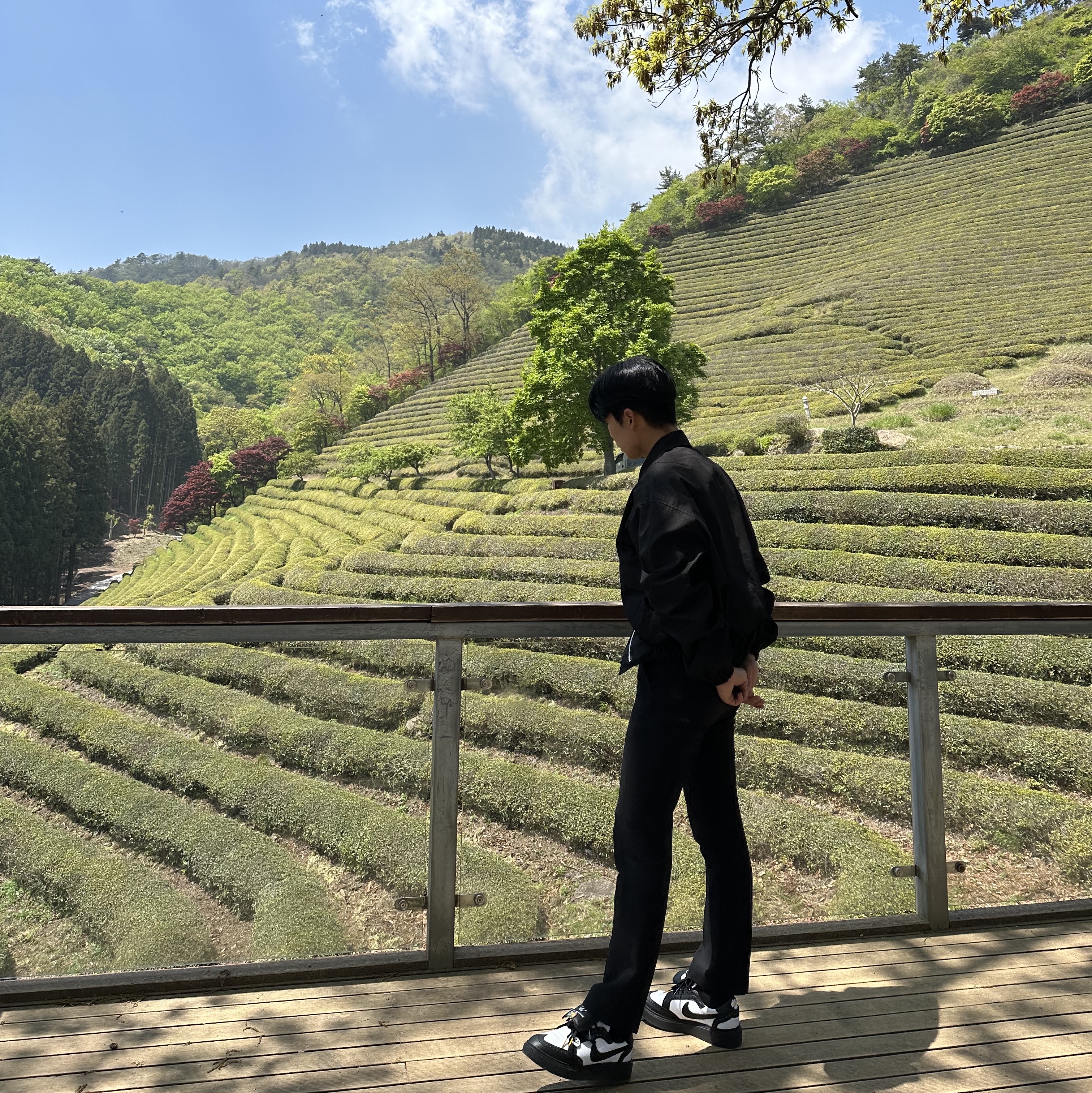 Nike x Peaceminusone Kwondo1 Black and White 착용 스타일