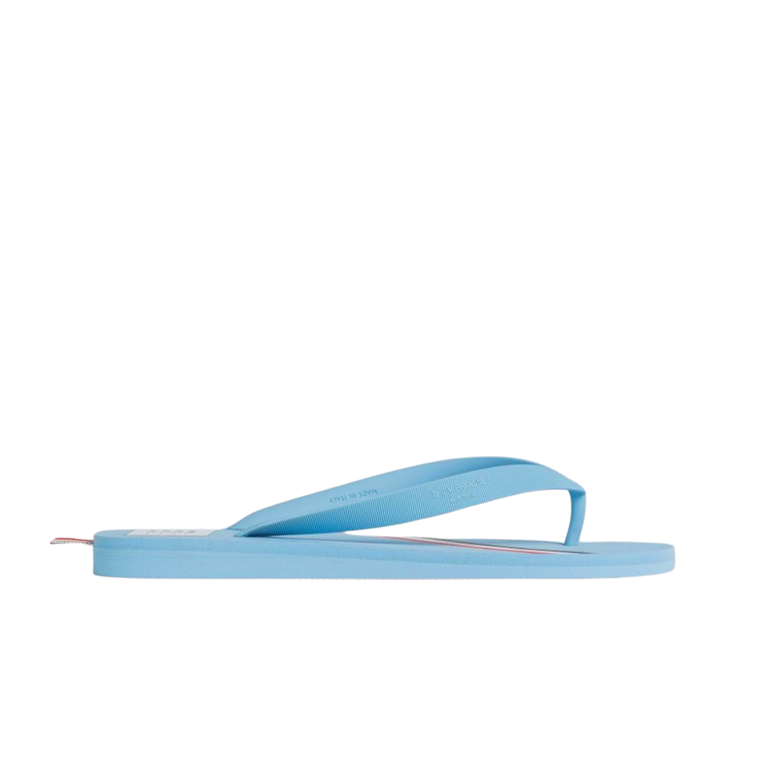 톰브라운 몰드 러버 스트라이프 플립 플랍 미디움 블루(Thom Browne Molded Rubber Stripe Flip Flop Medium Blue) - 1